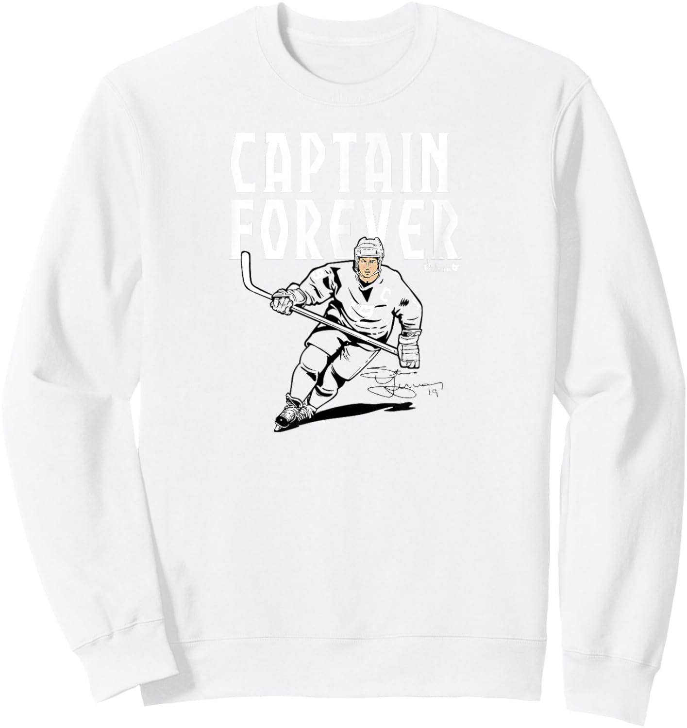 Steve Yzerman - Captain Forever - Detroit Hockey Sweatshirt - Sweatshirt | White