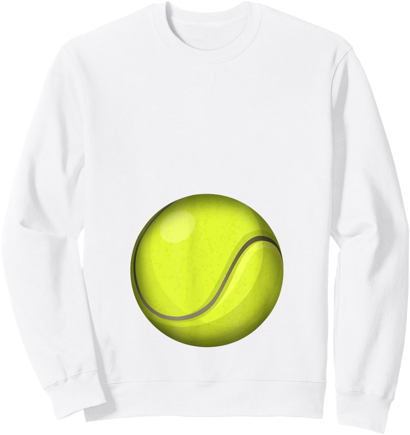 Funny Tennis Player Belly Pregnant Mama Sweatshirt - Sweatshirt | White