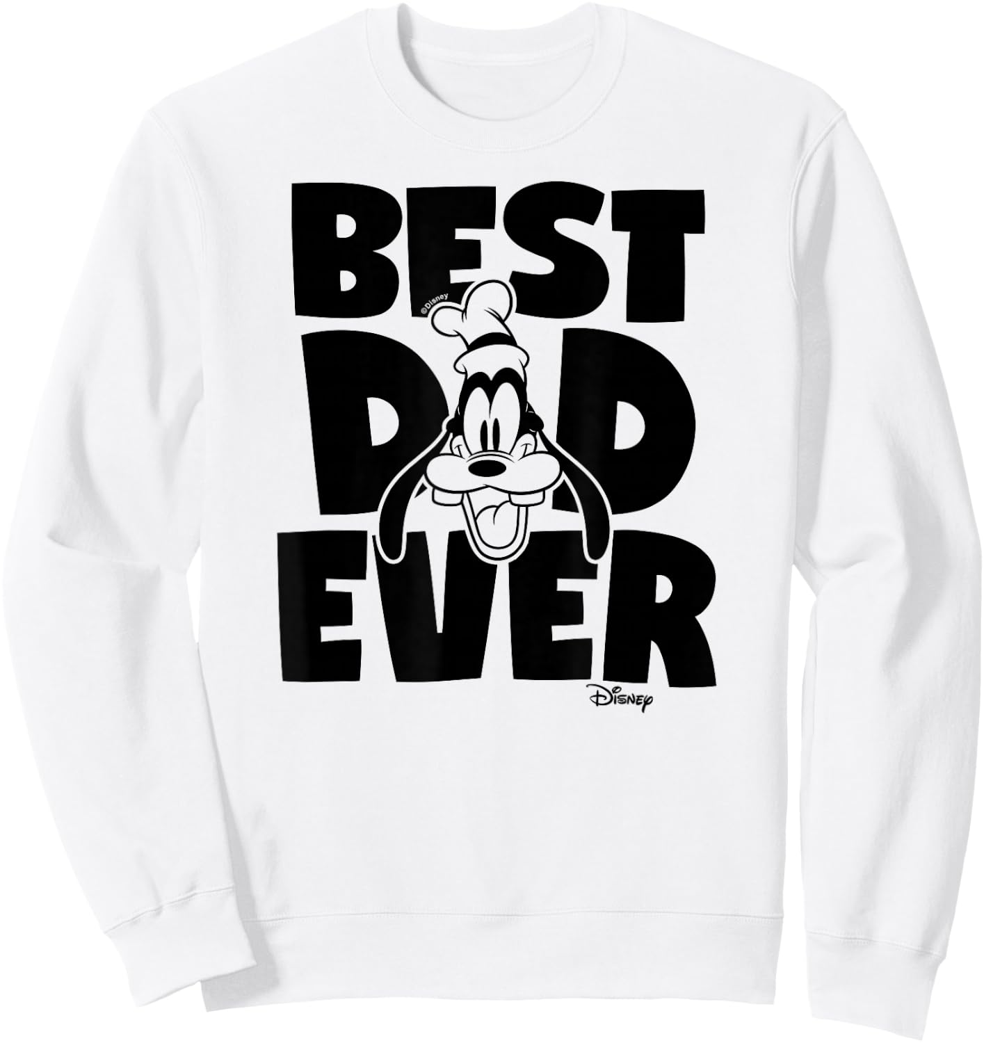 Disney - Best Dad Ever Goofy Sweatshirt - Sweatshirt | White