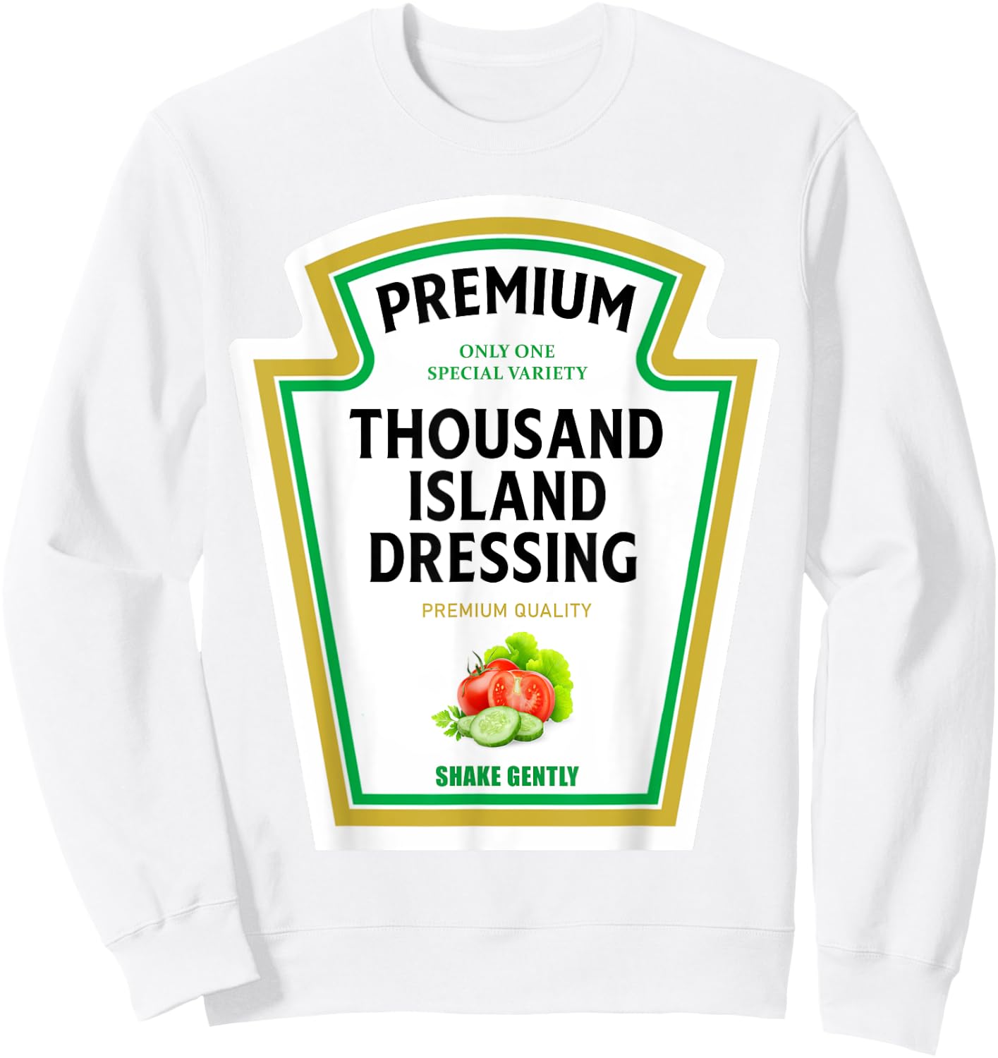 Thousand Island Dressing 2024 Ketchup Mustard Mayo Halloween Sweatshirt - Sweatshirt | White