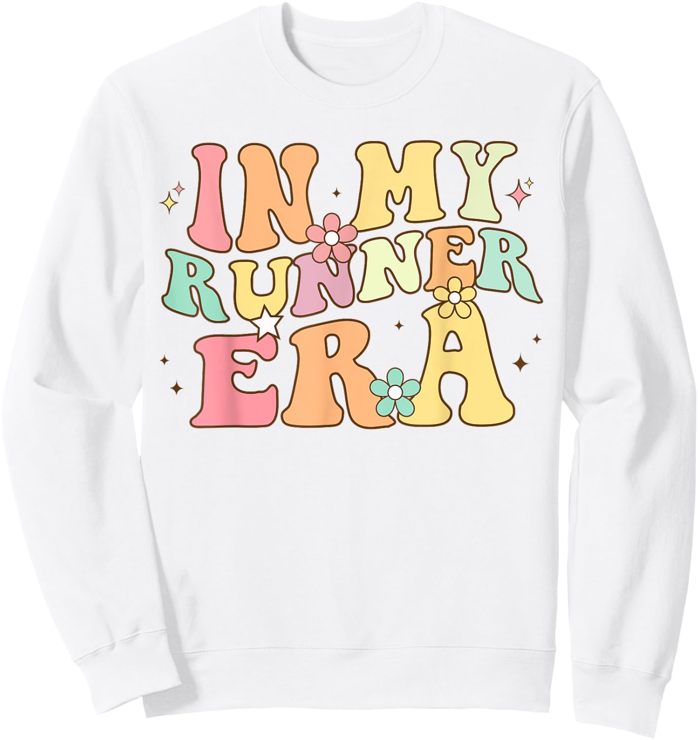 In My Runner Era Funny marathon Running track and field Sweatshirt - Sweatshirt | White