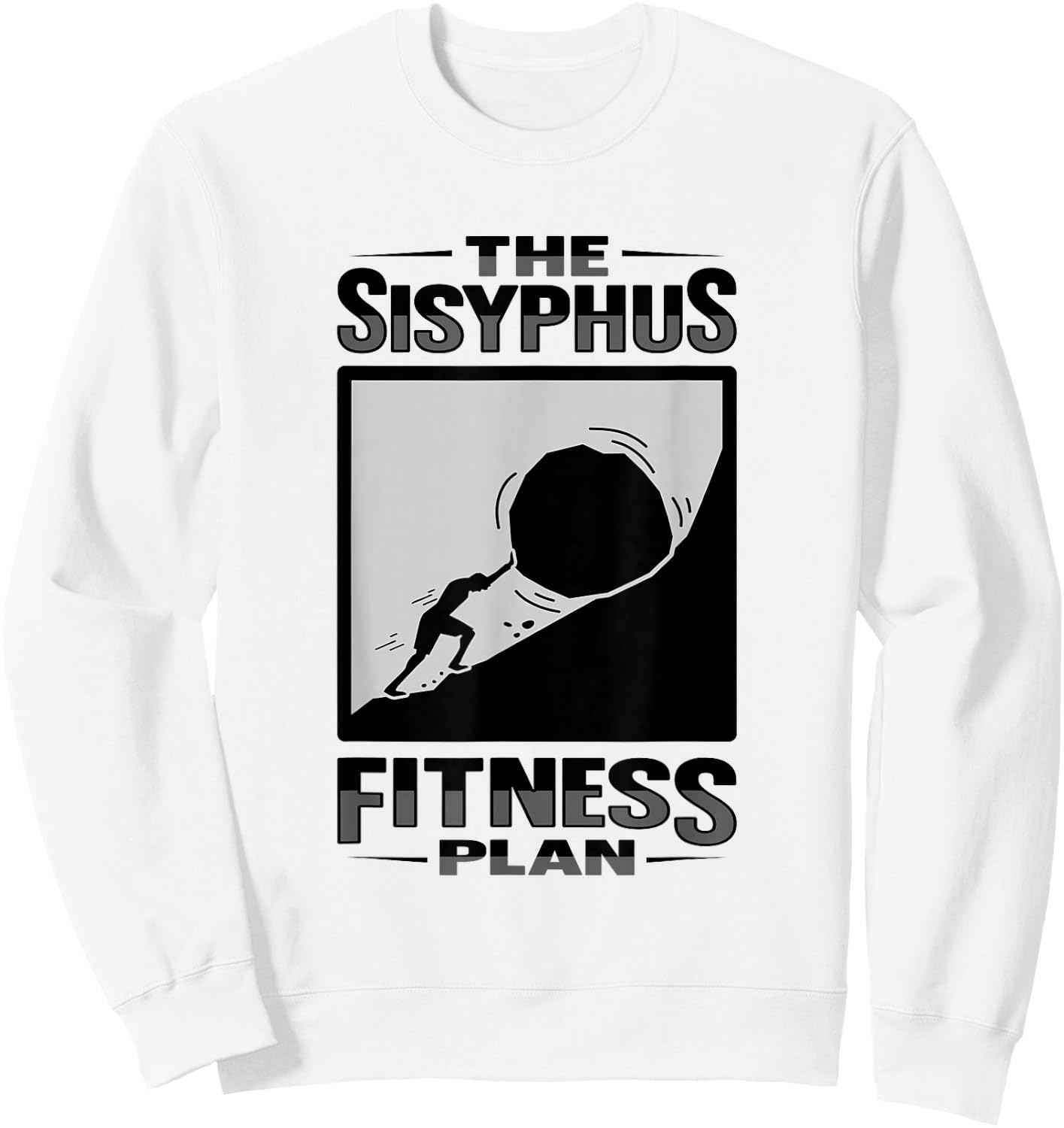 Sisyphos Philosophy Design for a Philosophy Student Sweatshirt - Sweatshirt | White