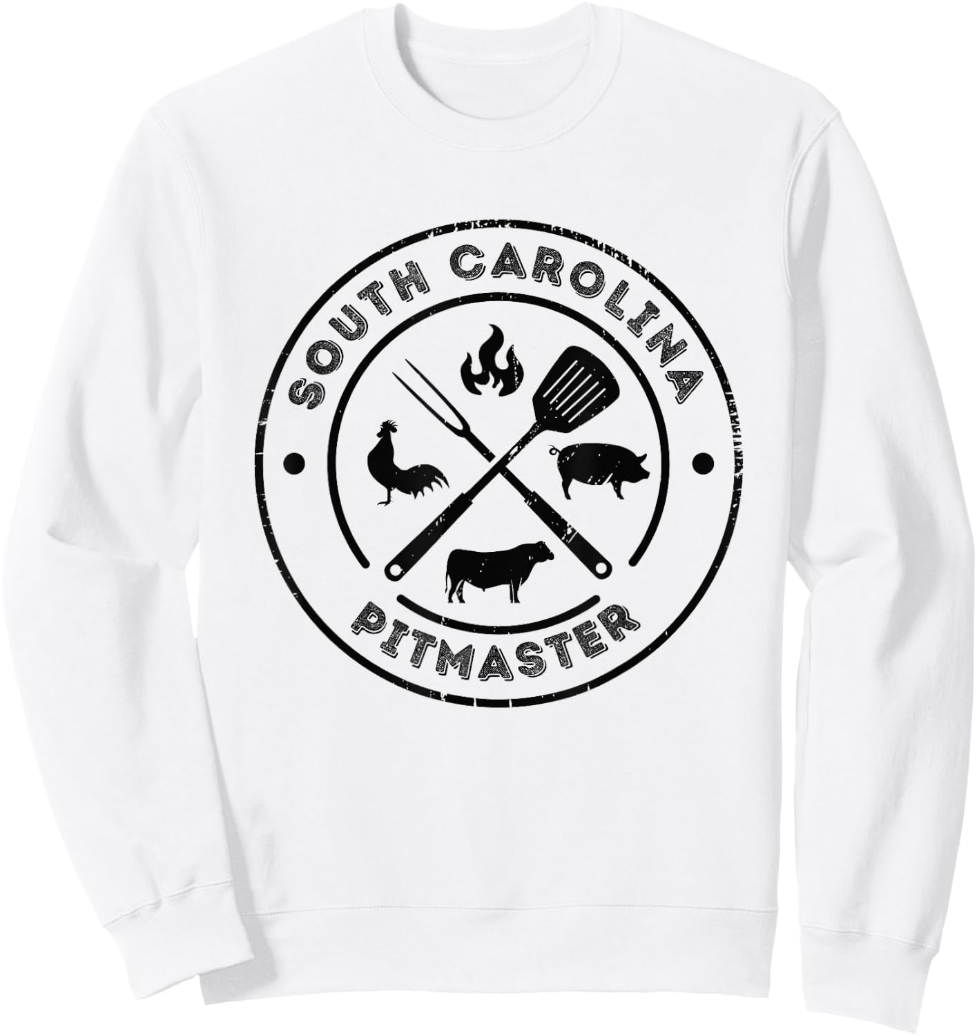SOUTH CAROLINA Pitmaster BBQ Smoker Grilling Barbeque Master Sweatshirt - Sweatshirt | White