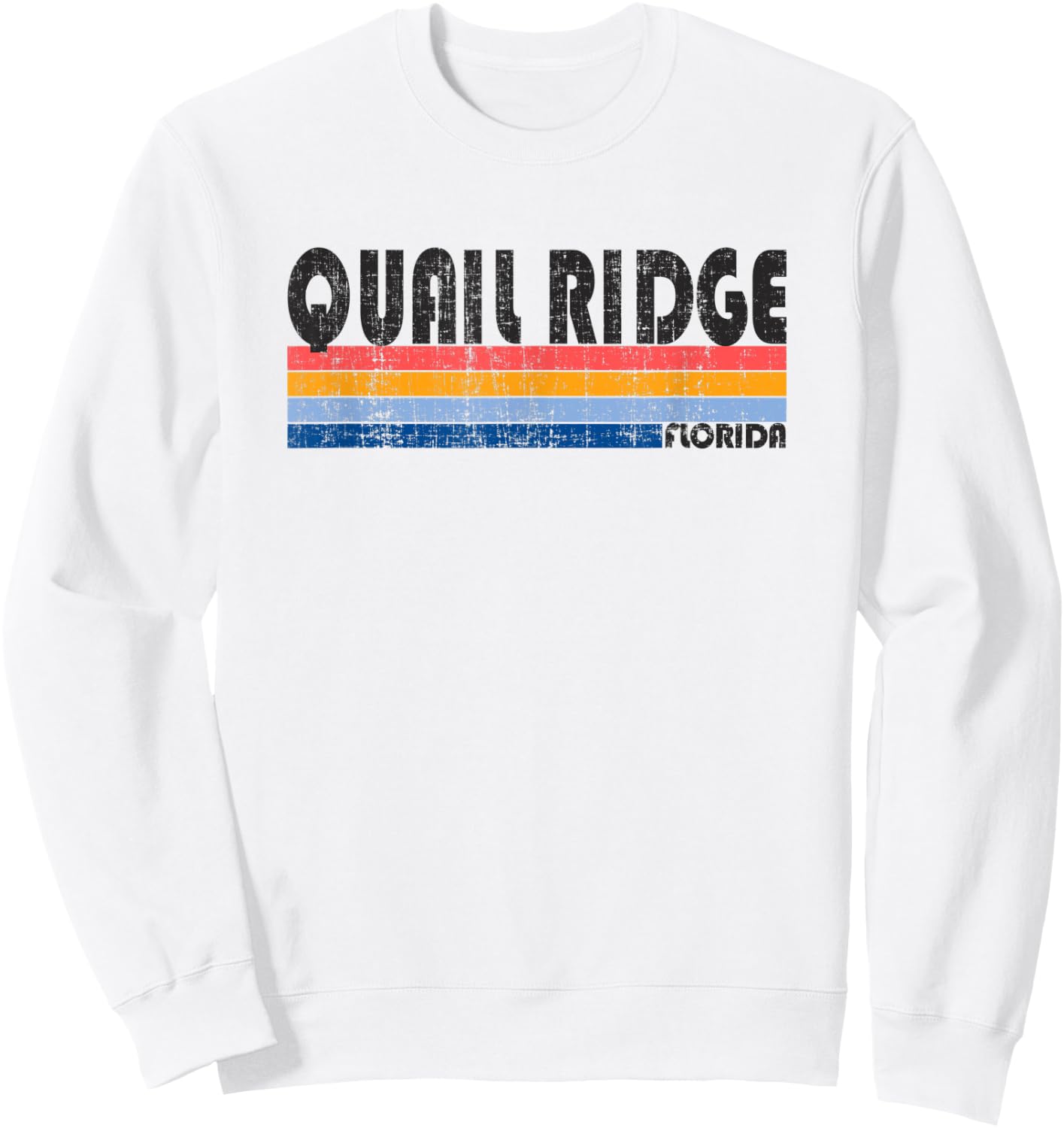 Vintage 70s 80s Style Quail Ridge, FL Sweatshirt - Sweatshirt | White