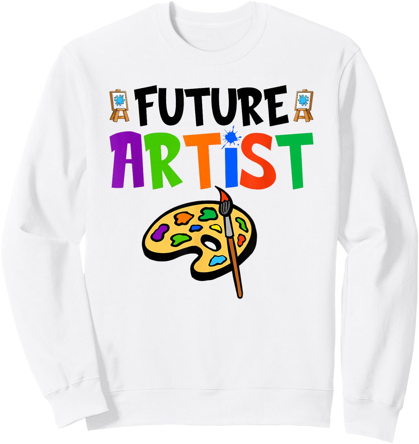 Future Artist, Colorful Painter Artist Kids Sweatshirt - Sweatshirt | White