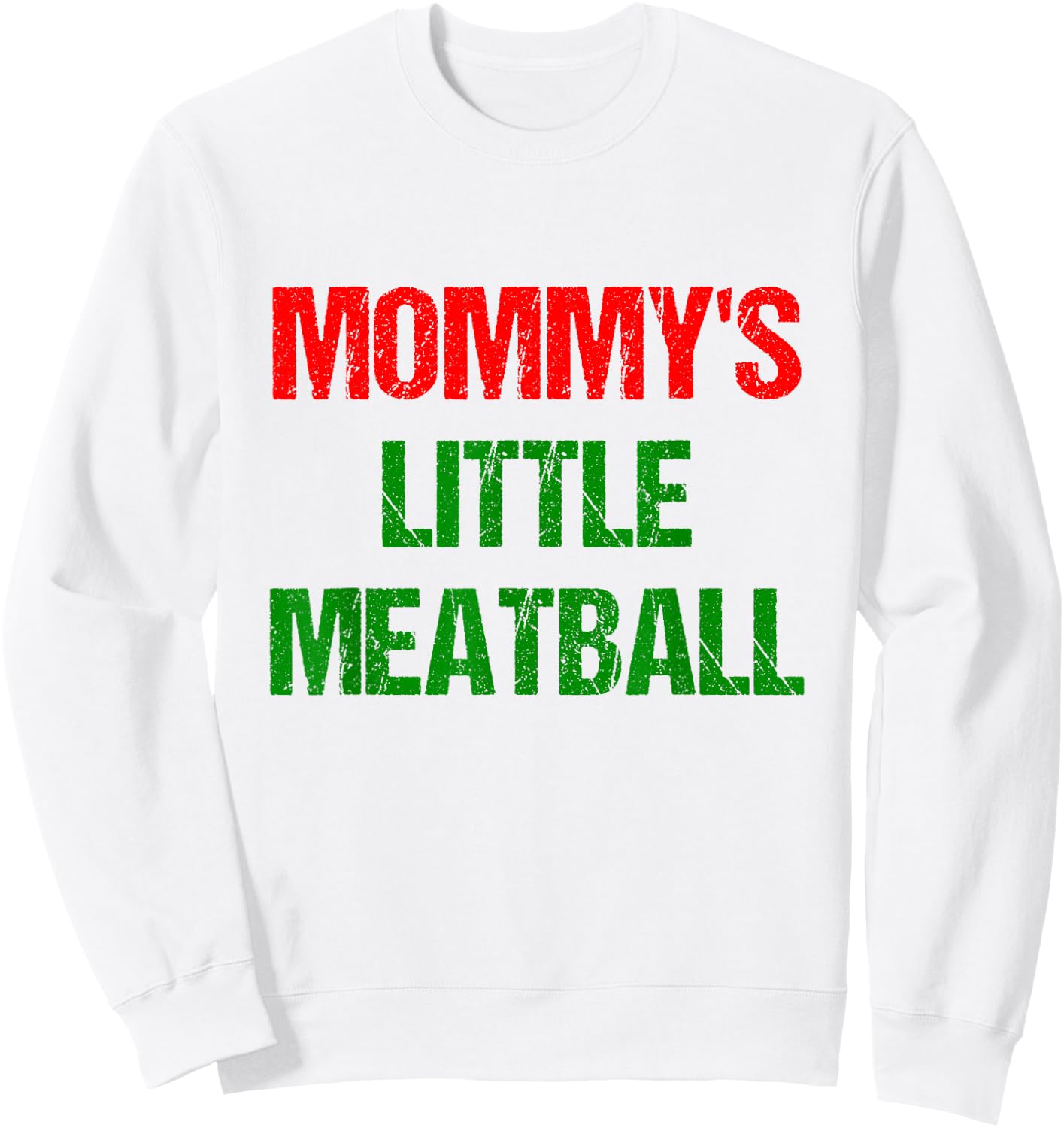 Daddy's Little Meatball - Mommy's Little Meatball Couple Sweatshirt - Sweatshirt | White