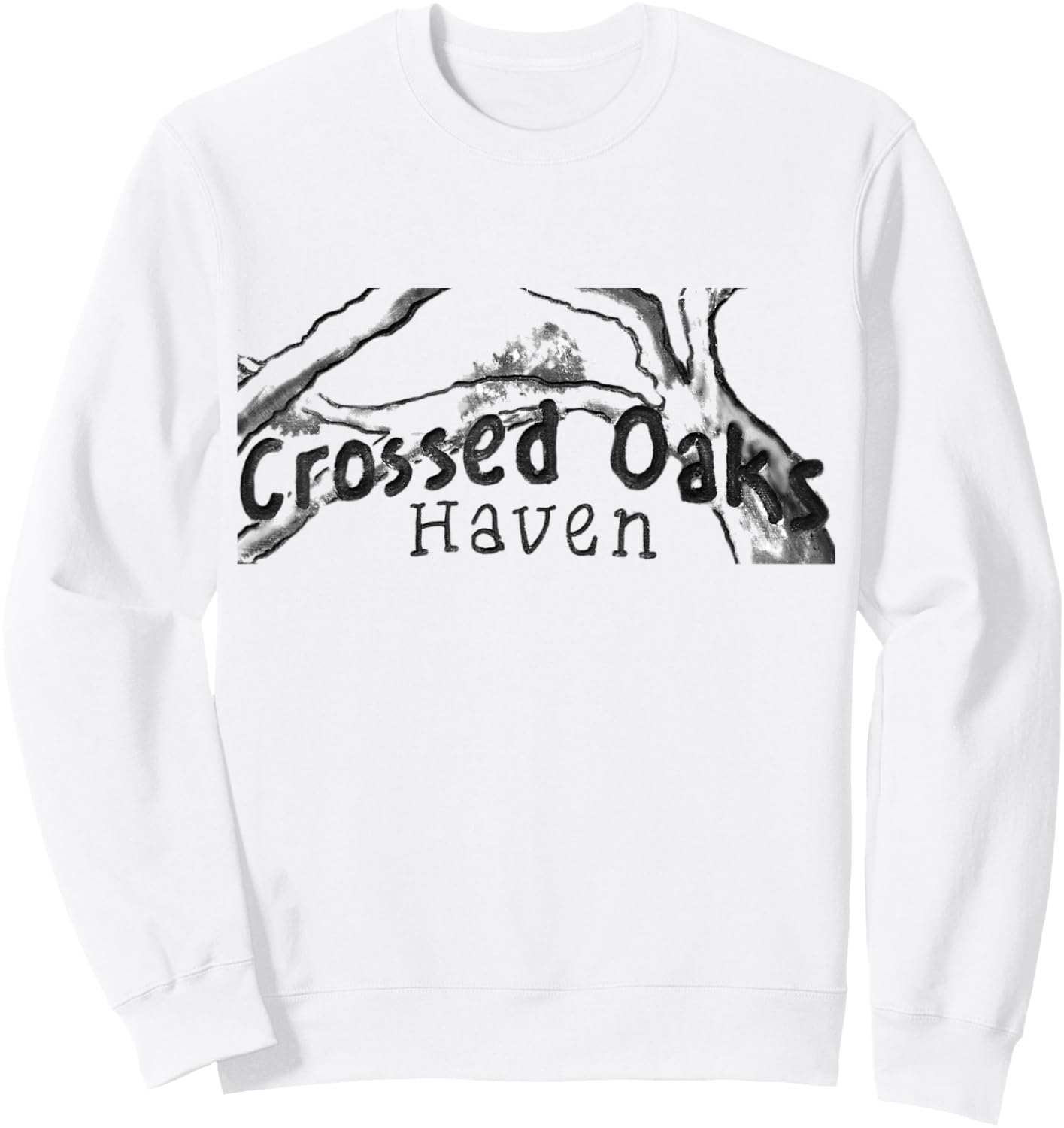 Crossed Oaks Haven Sweatshirt - Sweatshirt | White