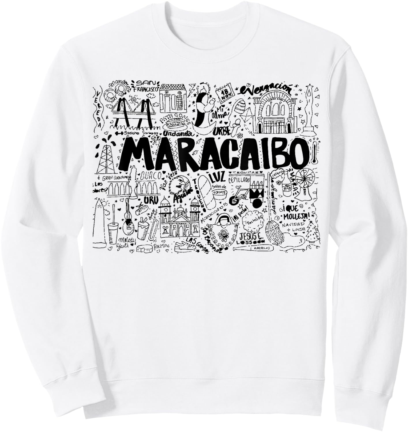 Maracaibo Venezuela - Que Molleja - Patacones - Mi Alma Sweatshirt - Sweatshirt | White