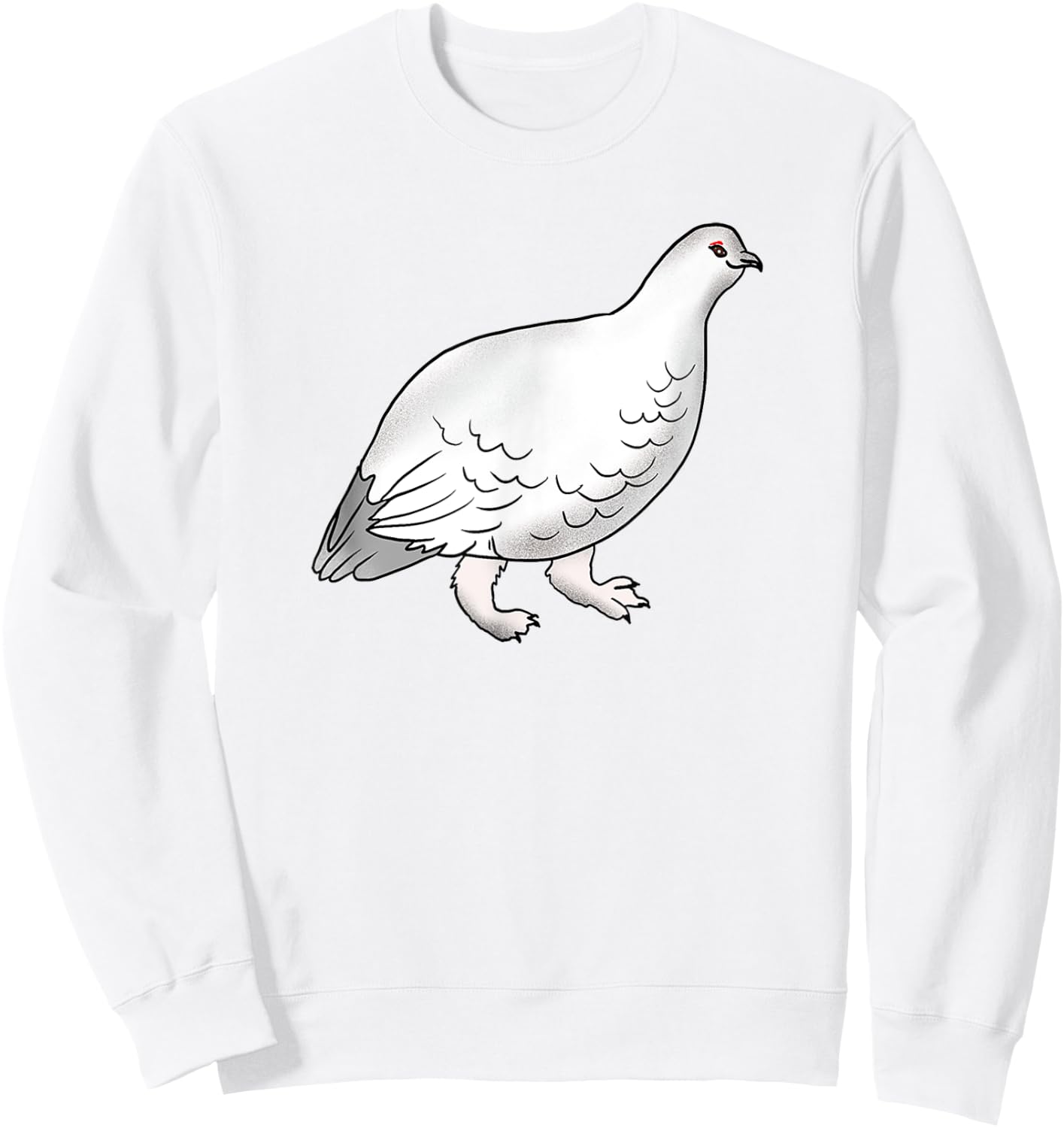 Kids Youth Teens Arctic Bird Rock Ptarmigan for Birds Lover Sweatshirt - Sweatshirt | White