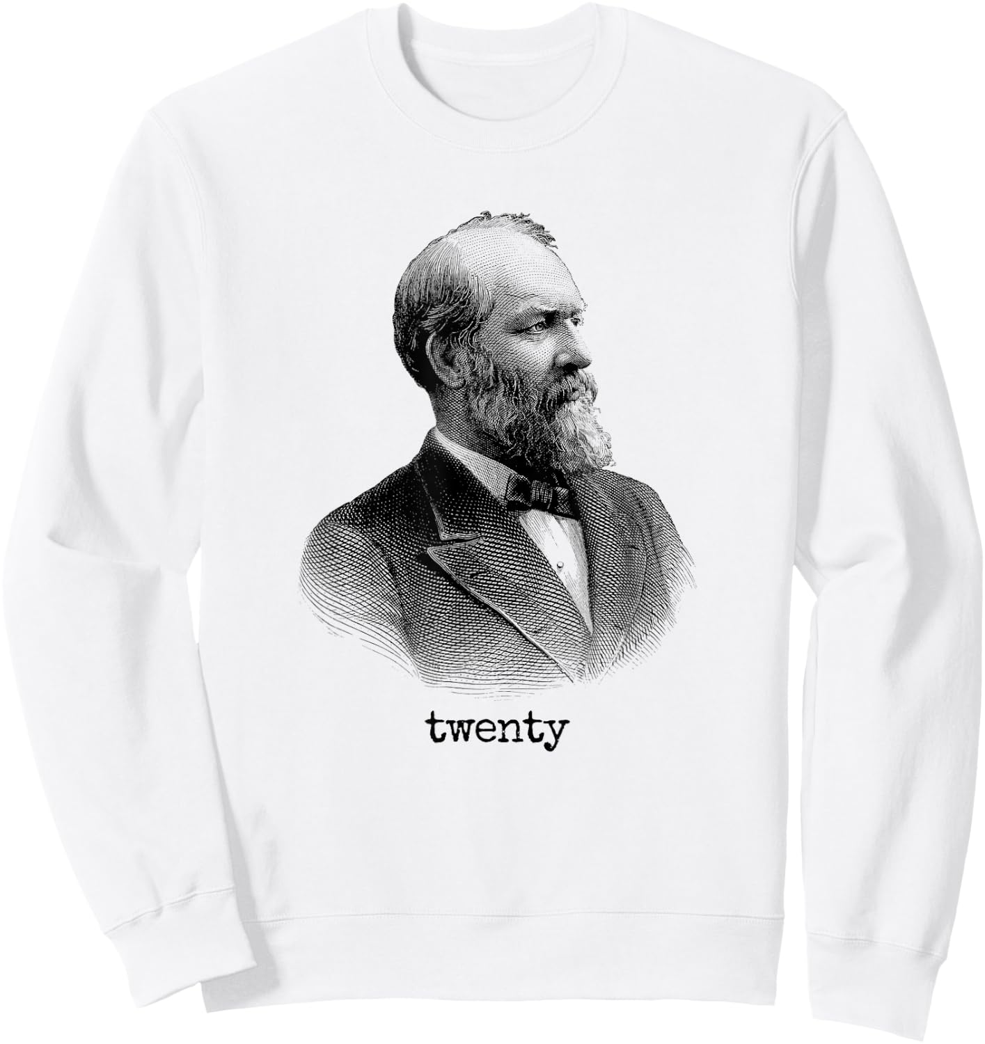 James Garfield 20th President USA Sweatshirt - Sweatshirt | White