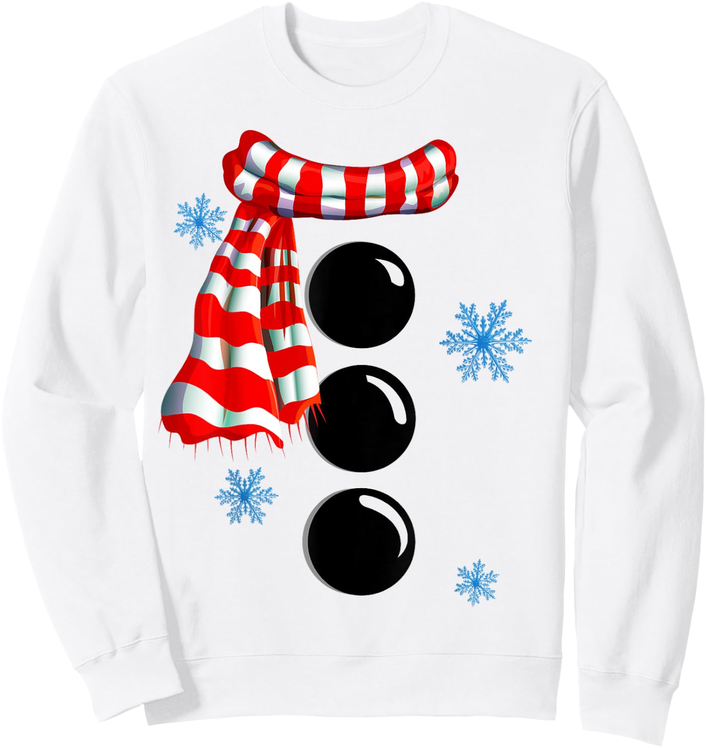Snowflake Snowman Costumes Christmas Family Matching Kids Sweatshirt - Sweatshirt | White