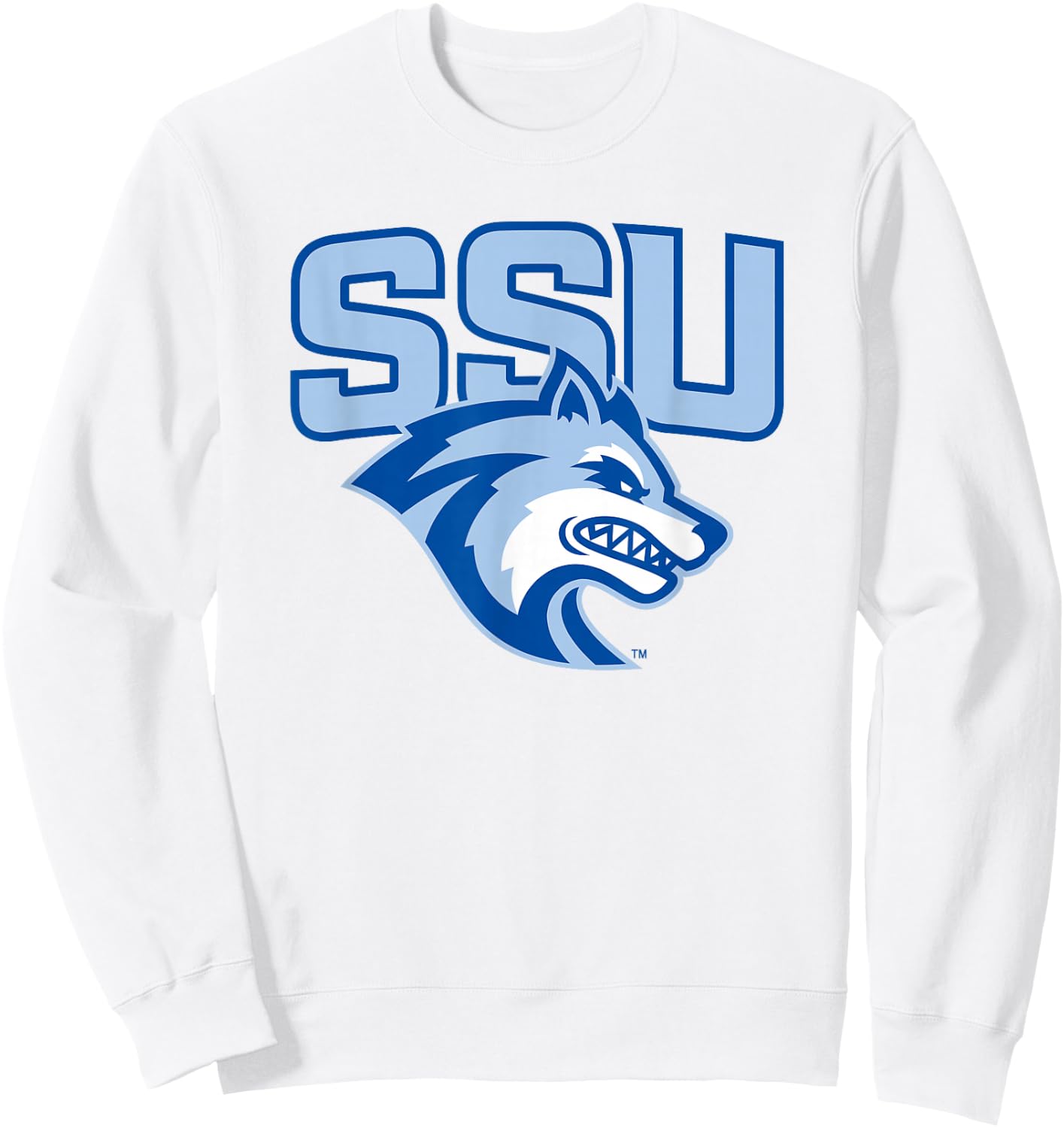 Sonoma State University Seawolves SSU Seawolf Sweatshirt - Sweatshirt | White