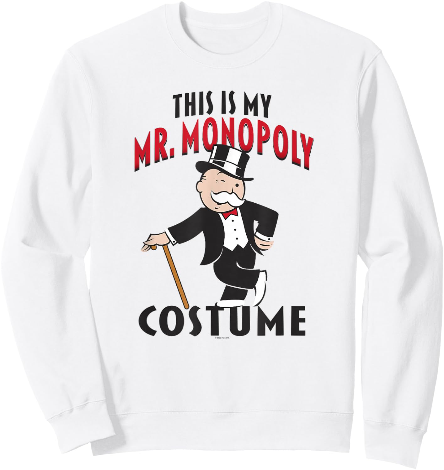 Monopoly Halloween This Is My Mr. Monopoly Costume Sweatshirt - Sweatshirt | White