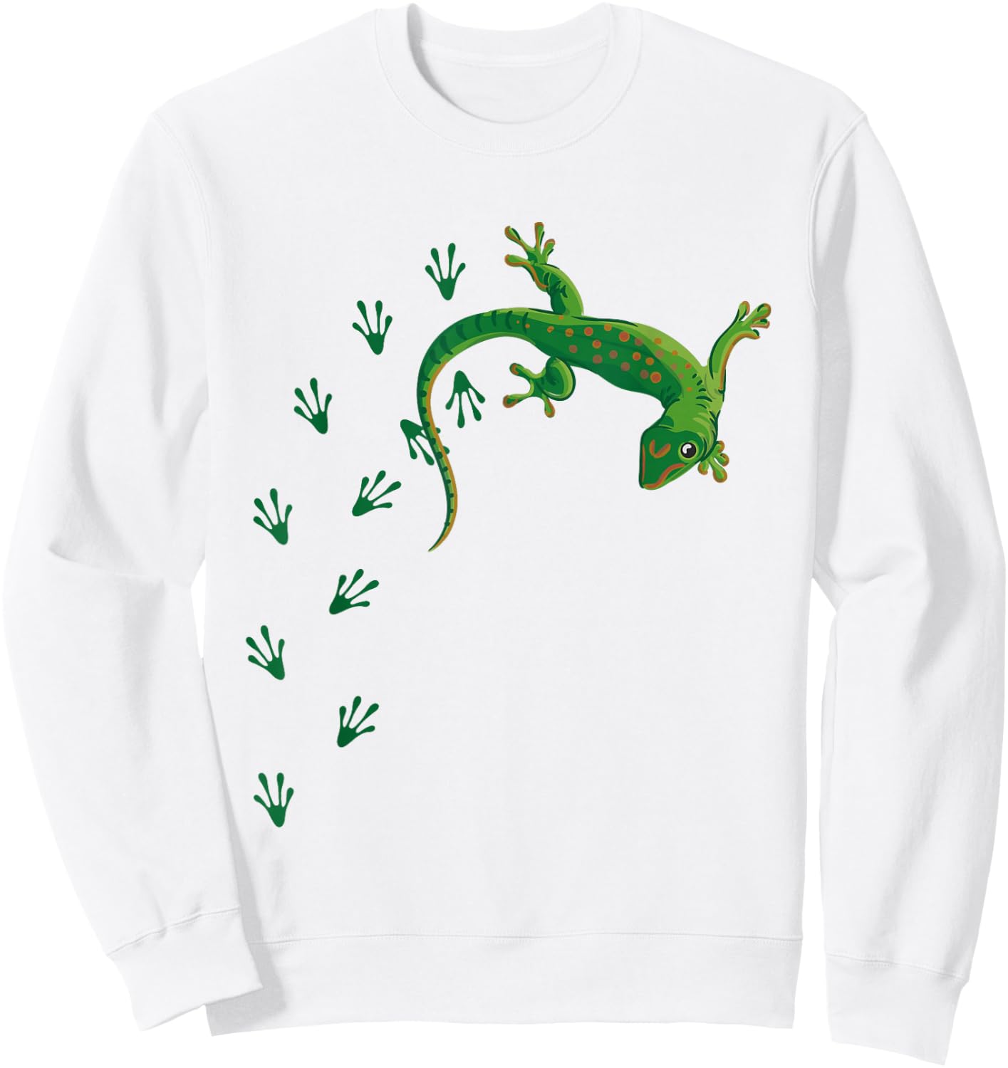 Cool Lizard Herpetology Reptile Lover Funny Lizard Design Sweatshirt - Sweatshirt | White