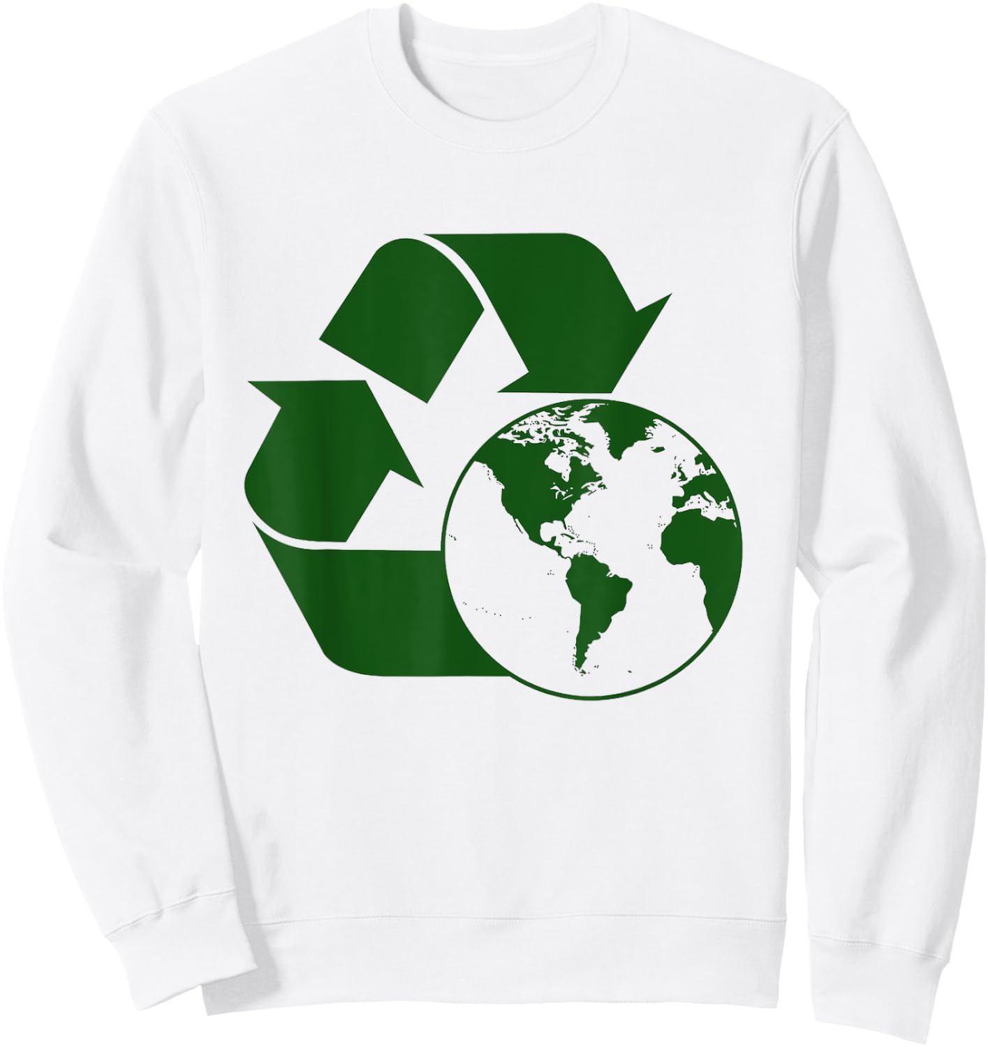 Recycle shirt for , recycle for girls, recycle for boys Sweatshirt - Sweatshirt | White