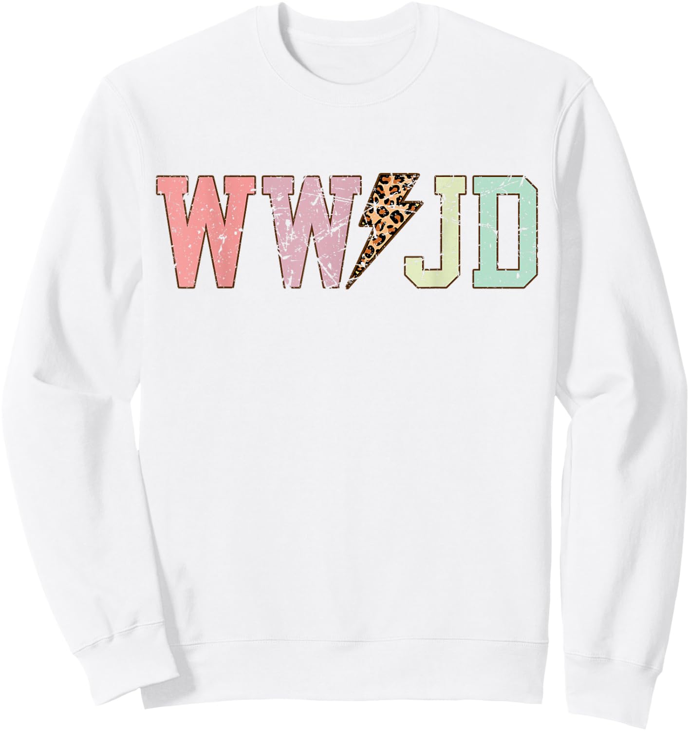 WWJD What Would Jesus Do Christian Bible Faith Vintage Cute Sweatshirt - Sweatshirt | White
