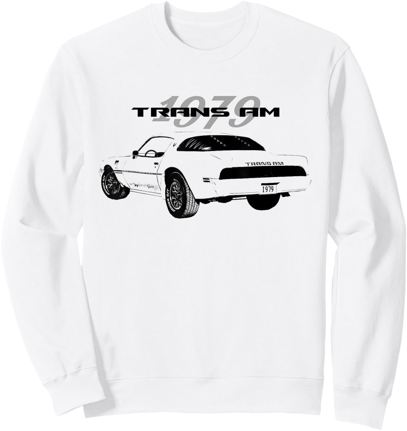 VINTAGE 1979 TRANS AM AMERICAN MUSCLE CARS, 70s CLASSIC CARS Sweatshirt - Sweatshirt | White