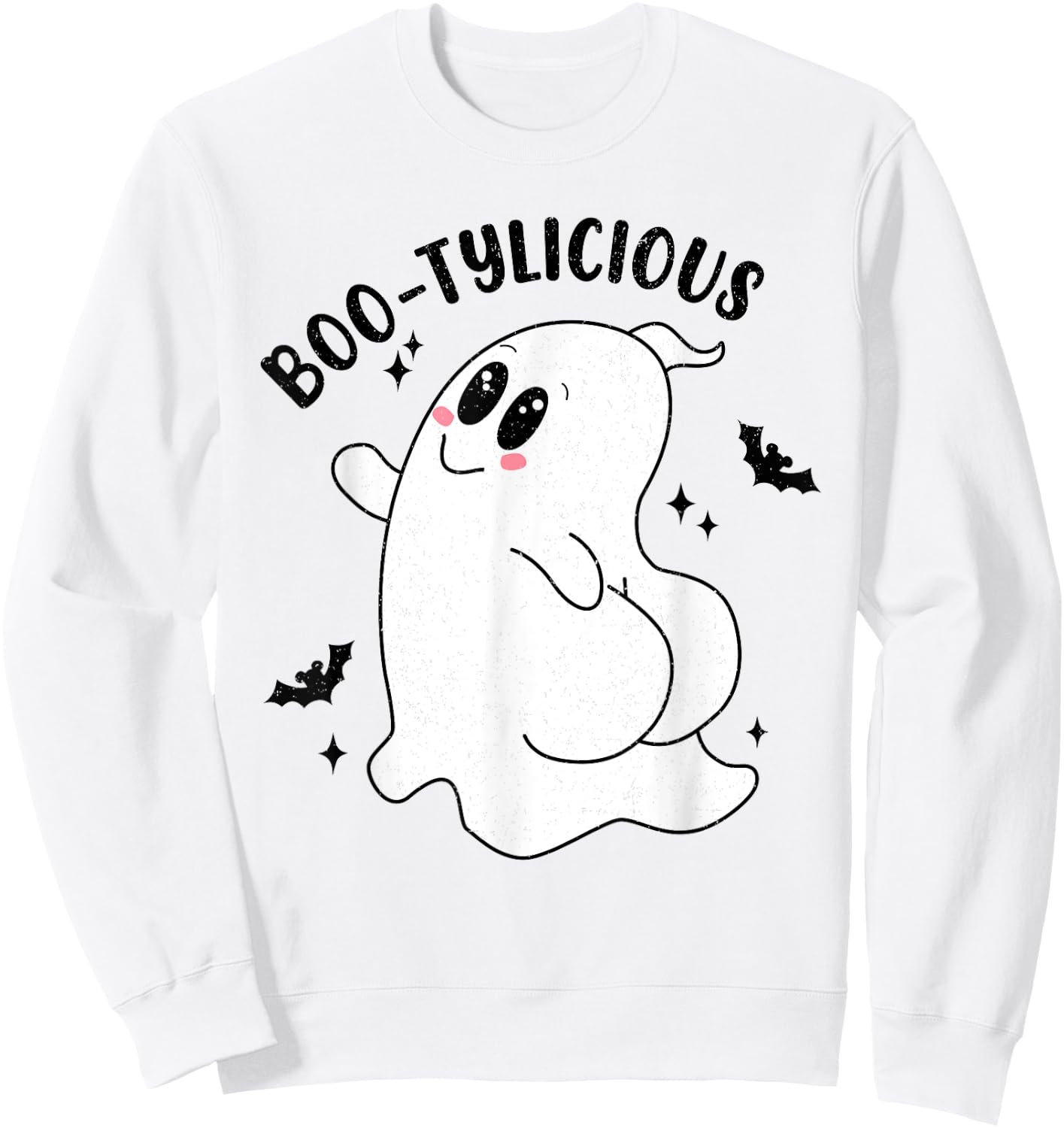 Working On My Booty Funny Halloween Workout Gym Women Sweatshirt - Sweatshirt | White