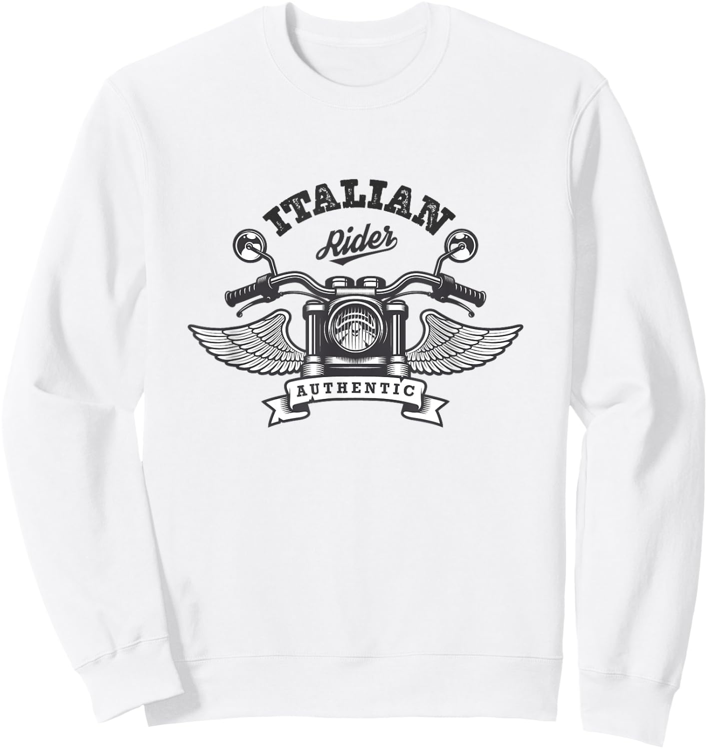 Italian Motorcycle Sweatshirt - Sweatshirt | White