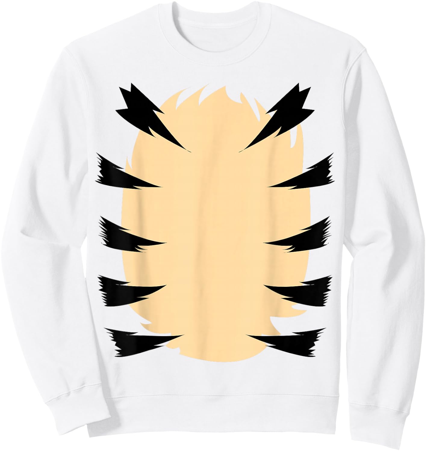 Orange Tiger Costume for Kids DIY Halloween Costume Sweatshirt - Sweatshirt | White