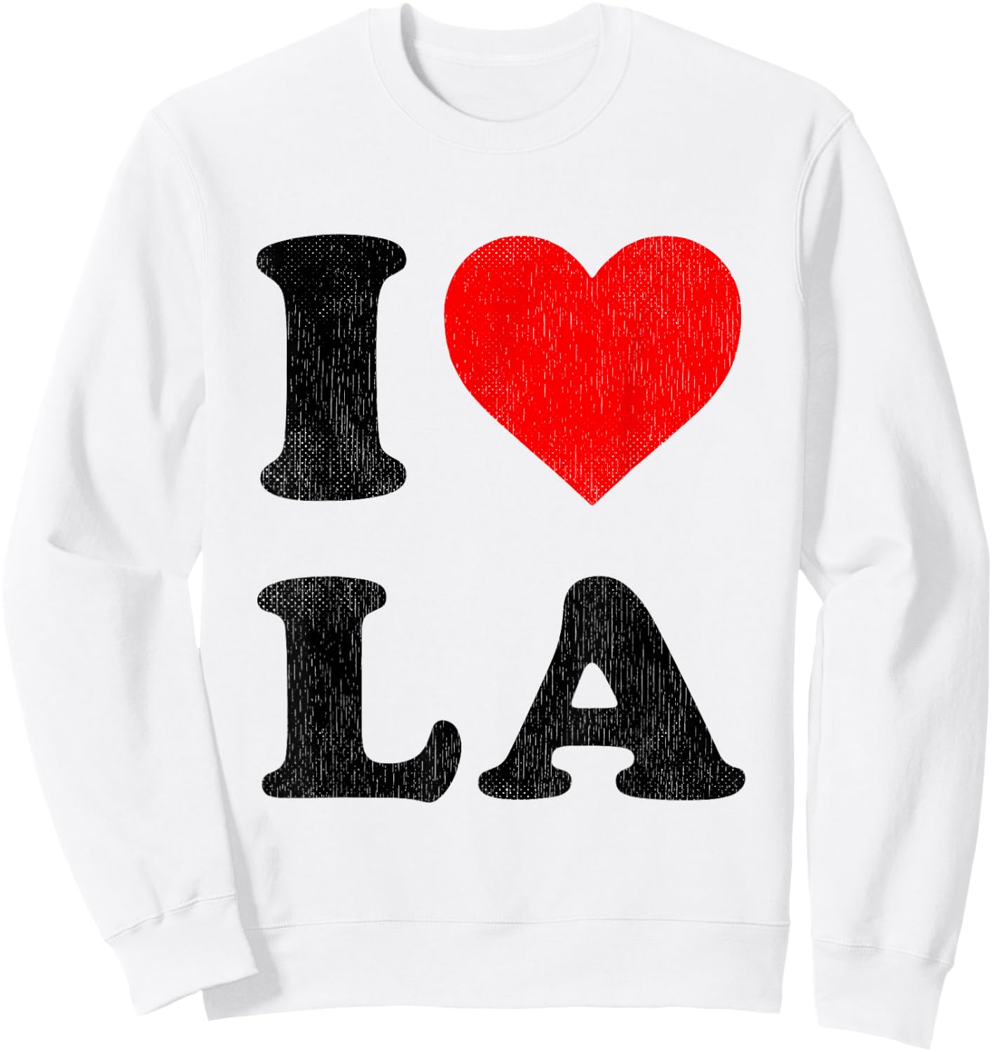 I Heart LA Souvenir I Love Los Angeles Sweatshirt - Sweatshirt | White