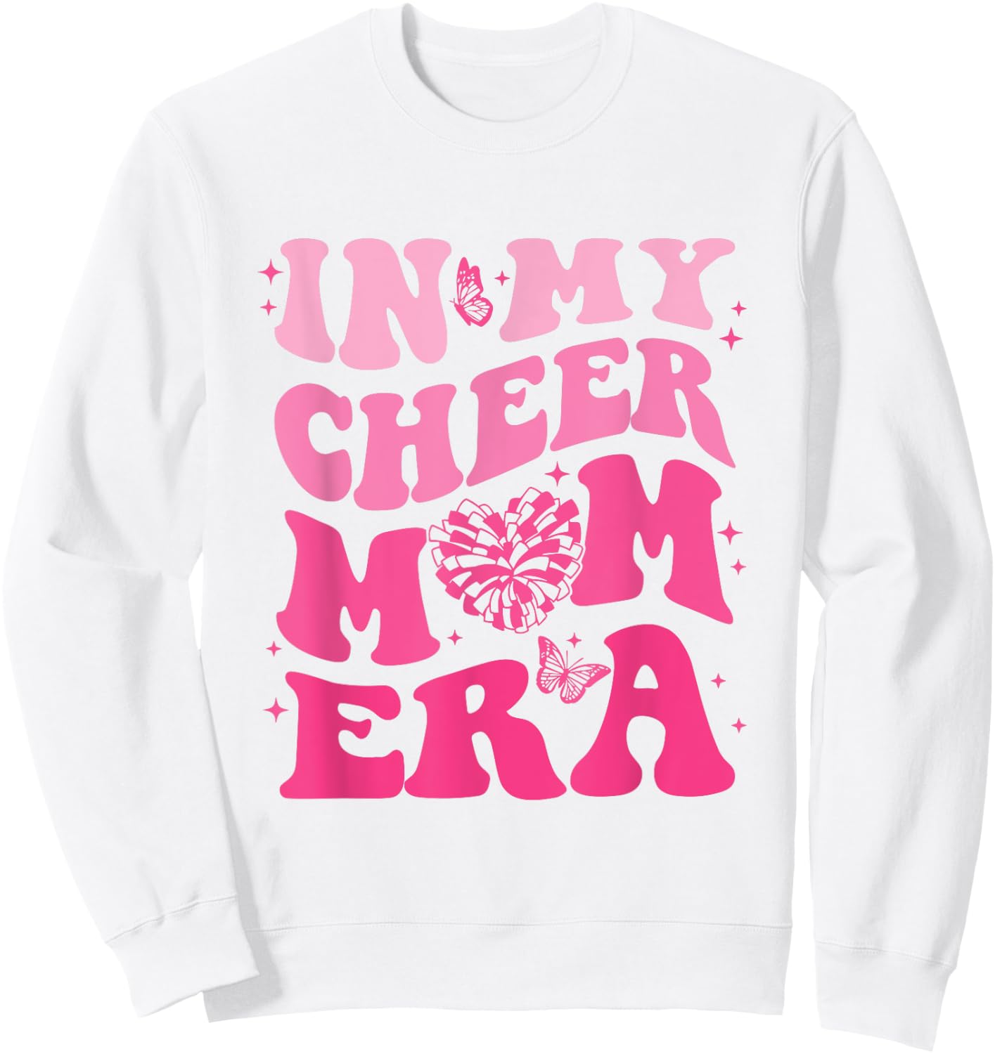 In My Cheer Mom Era Sweatshirt - Sweatshirt | White