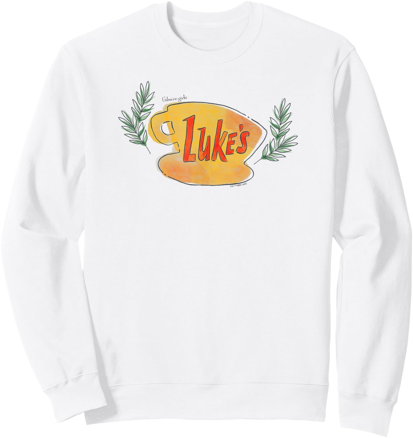 Gilmore Girls - Luke Coffee Cup Sweatshirt - Sweatshirt | White