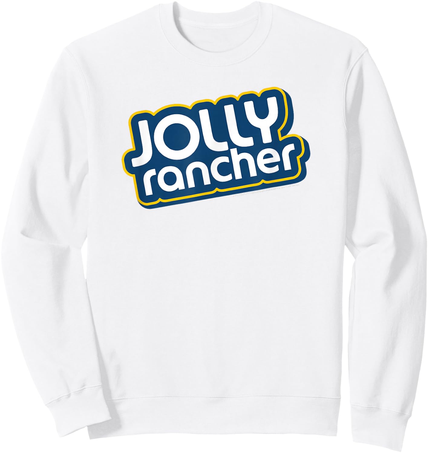 Jolly Rancher Centered Slanted Logo Sweatshirt - Sweatshirt | White