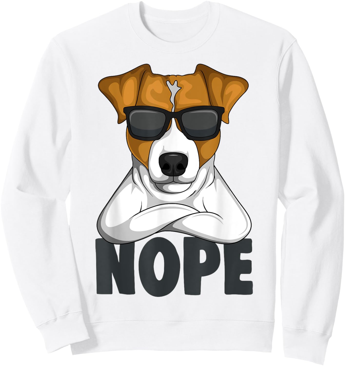 Stubborn Jack Russell Terrier Dog Men Women Girls Kids Sweatshirt - Sweatshirt | White