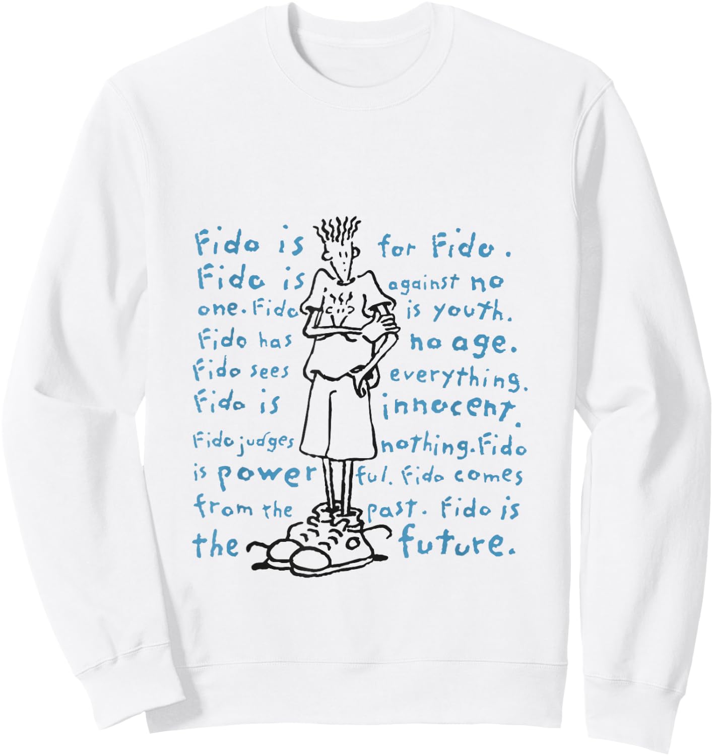 Fido Dido Mantra Sweatshirt - Sweatshirt | White