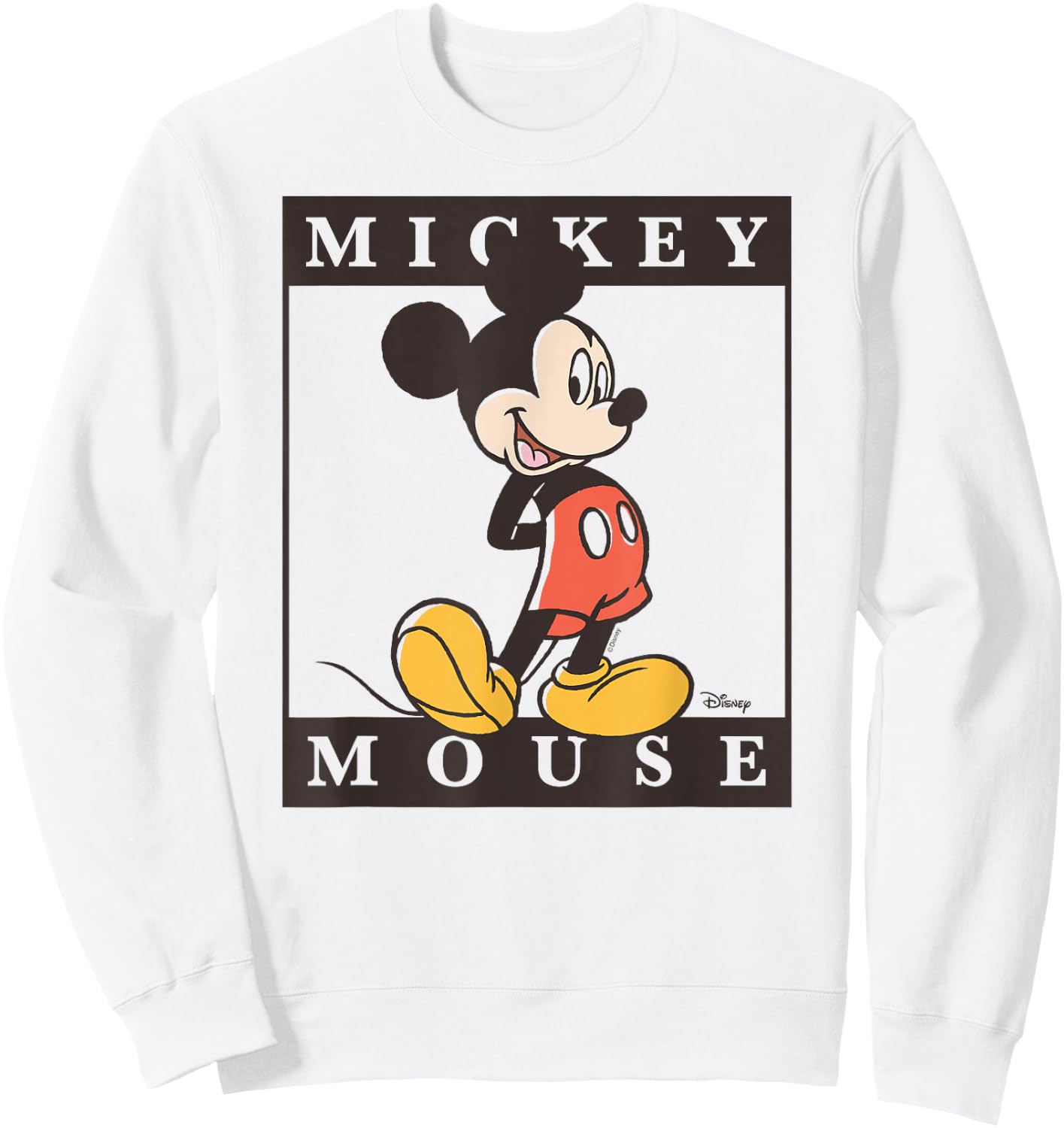 Mickey - Type Block Sweatshirt - Sweatshirt | White