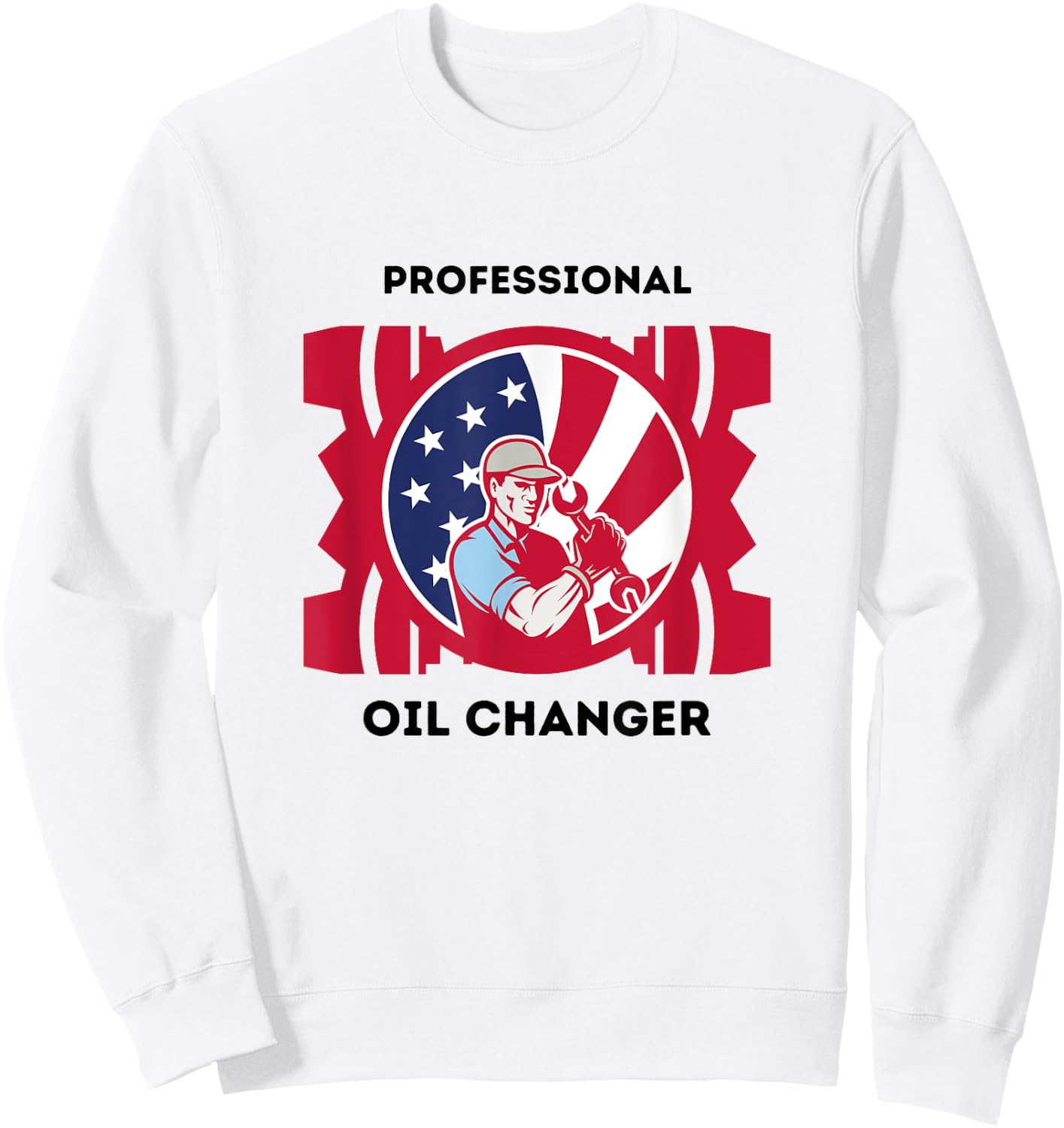 Mechanic Professional Oil Changer Sweatshirt - Sweatshirt | White