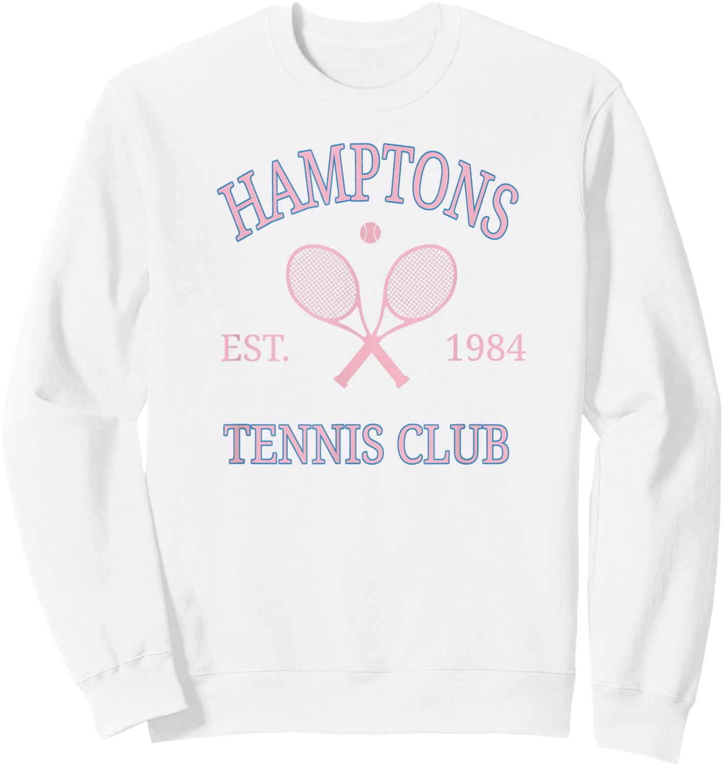 Hamptons Tennis Club Athletics California Racquet Prep pink Sweatshirt - Sweatshirt | White