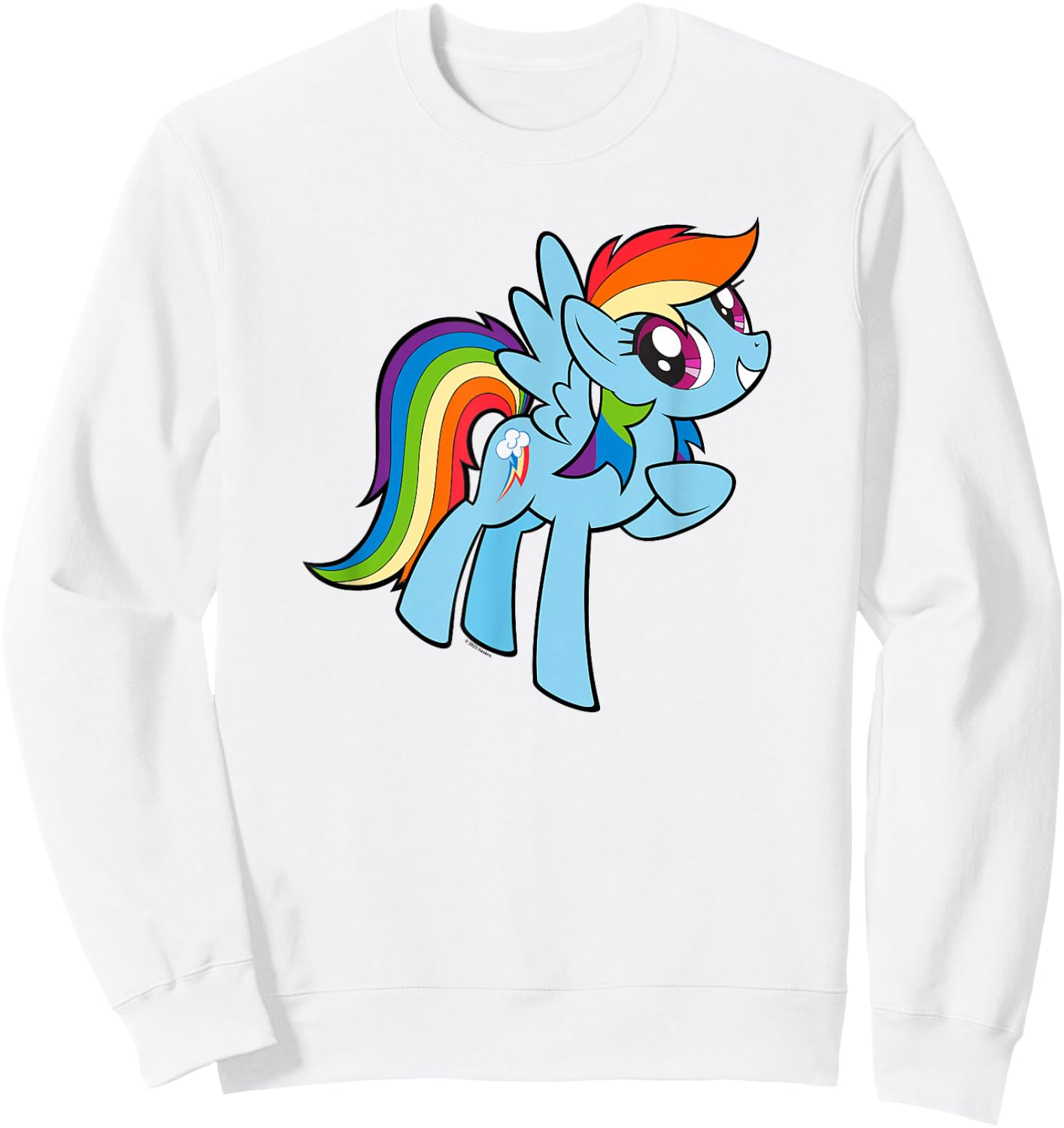 My Little Pony: Friendship is Magic Adorable Rainbow Dash Sweatshirt - Sweatshirt | White