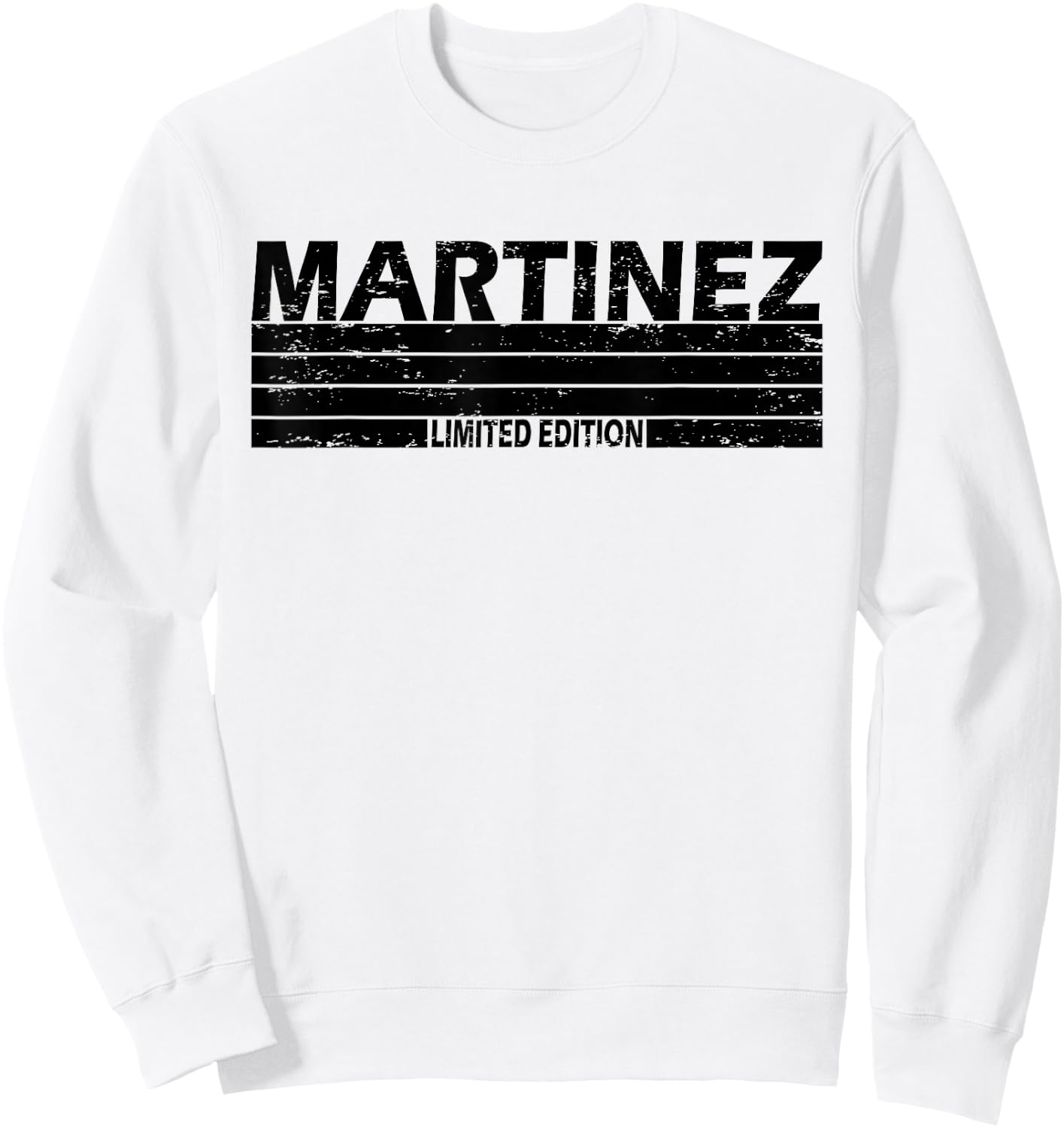 Martinez Surname Limited Edition Retro Vintage Style Sunset Sweatshirt - Sweatshirt | White