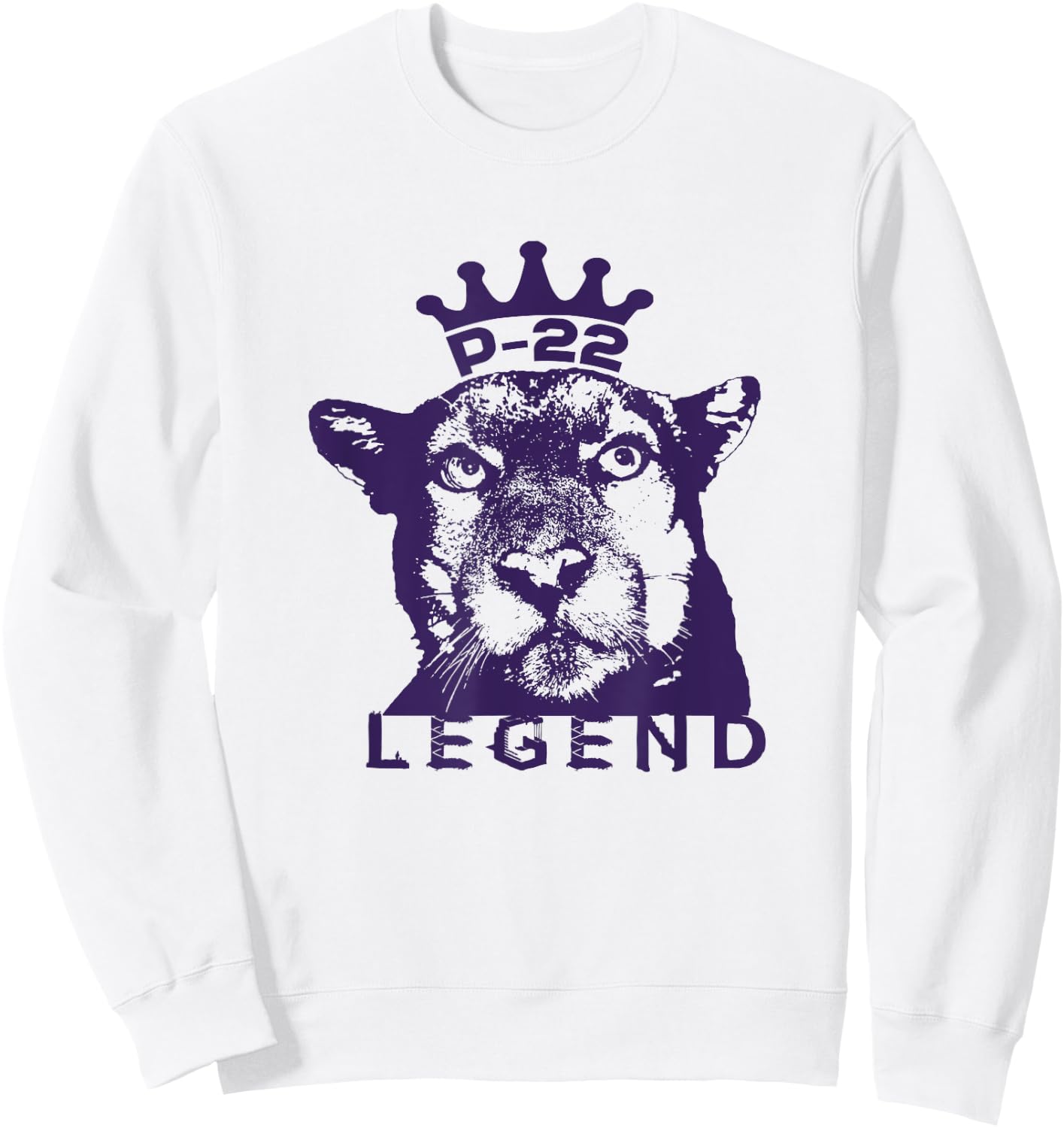 P-22 Legend Mountain Lion Sweatshirt - Sweatshirt | White