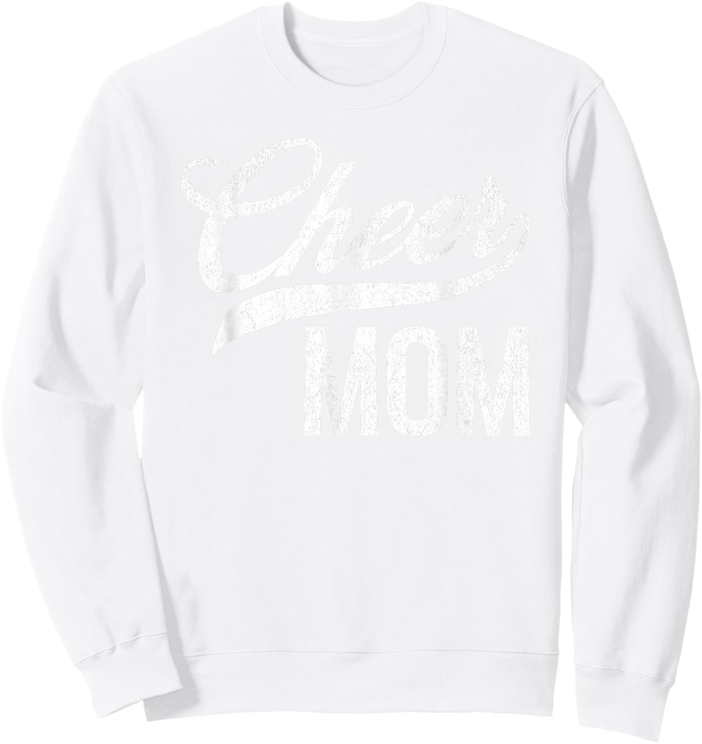 Cheer Mom Green Cheerleading Matching Parents Sweatshirt - Sweatshirt | White