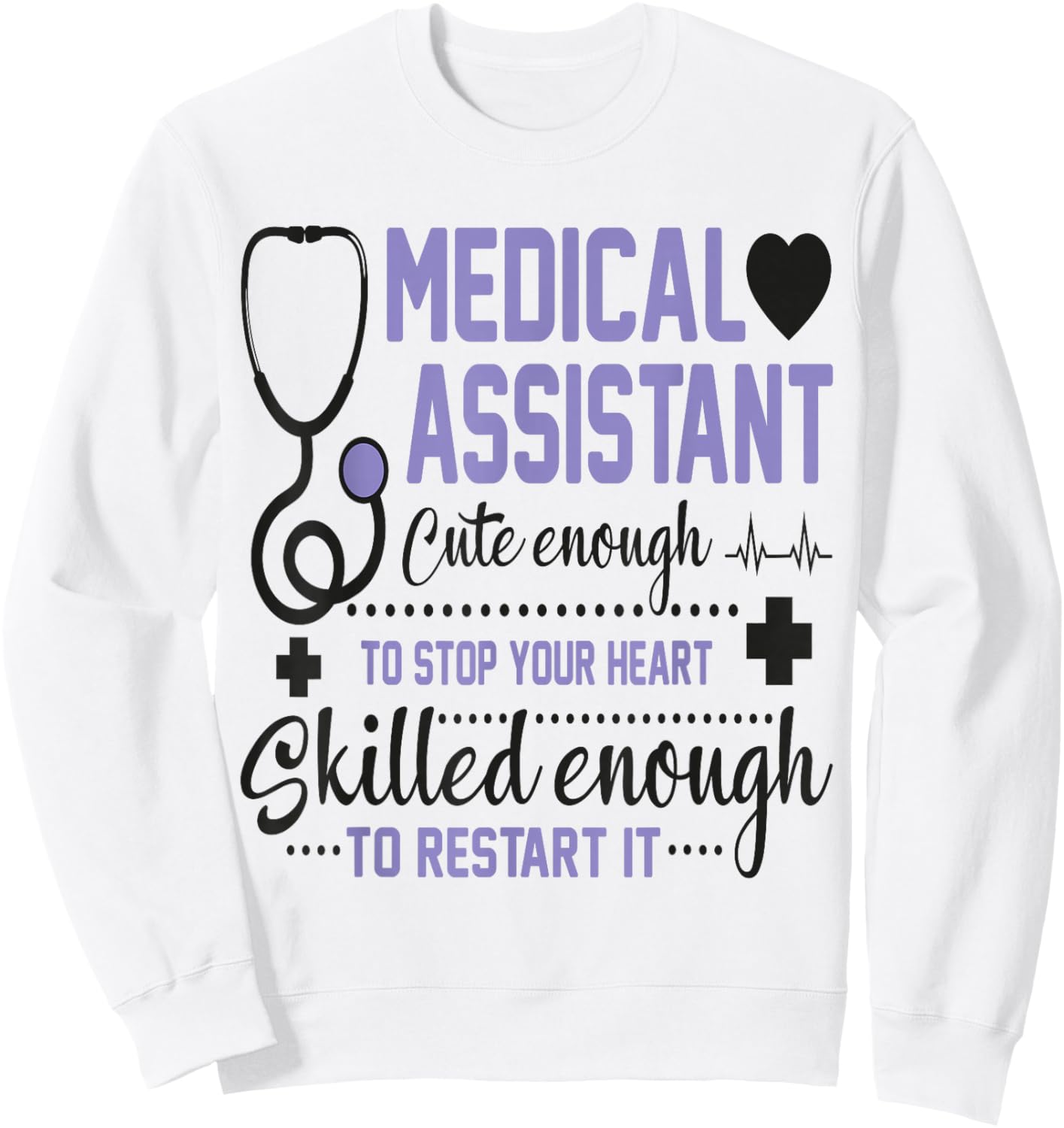 Clinical Registered Medical Assistant Graduation Crew Women Sweatshirt - Sweatshirt | White