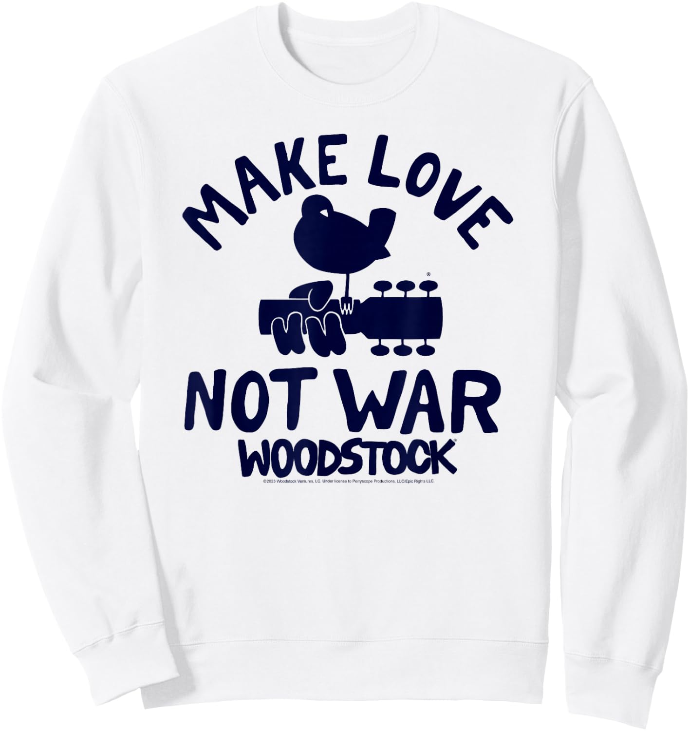 Woodstock - Make Love Not War Sweatshirt - Sweatshirt | White