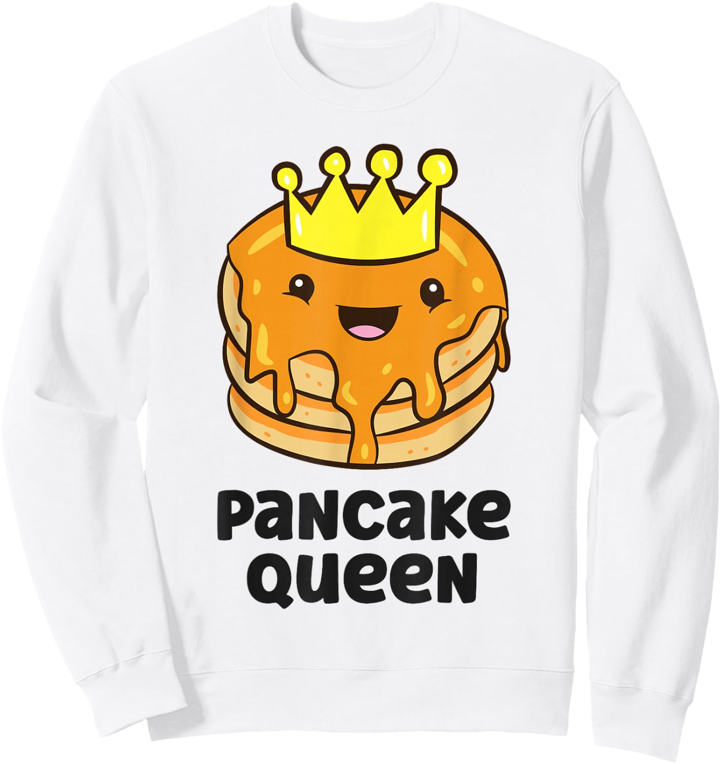 Pancake King Pancake Maker Funny Pancake Sweatshirt - Sweatshirt | White