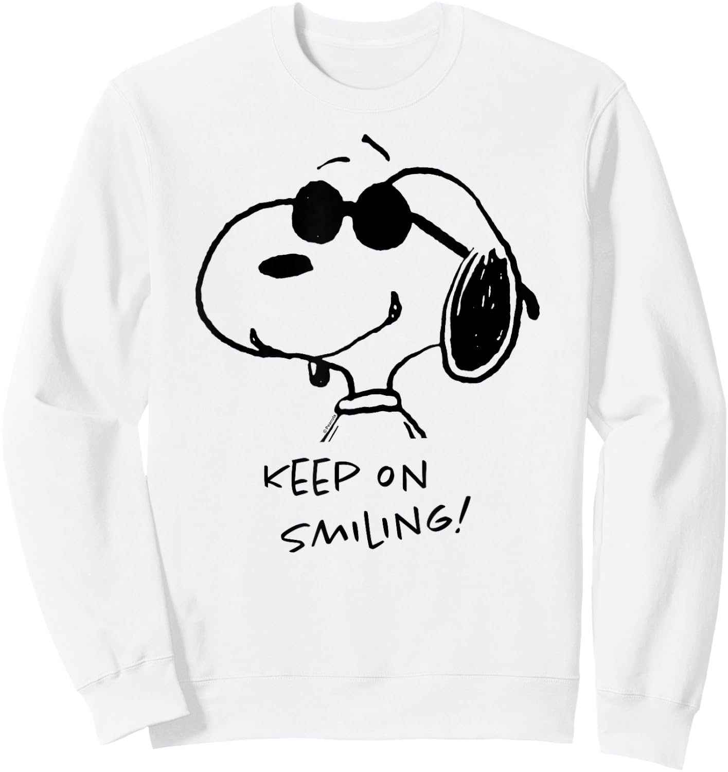 Peanuts - Cool Joe Keep On Smiling Sweatshirt - Sweatshirt | White