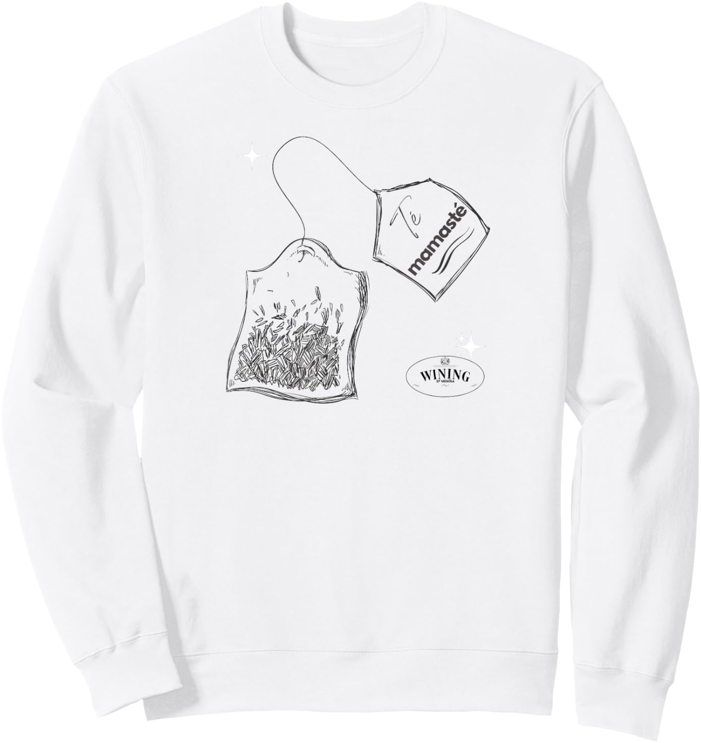Tea Namaste Sweatshirt - Sweatshirt | White