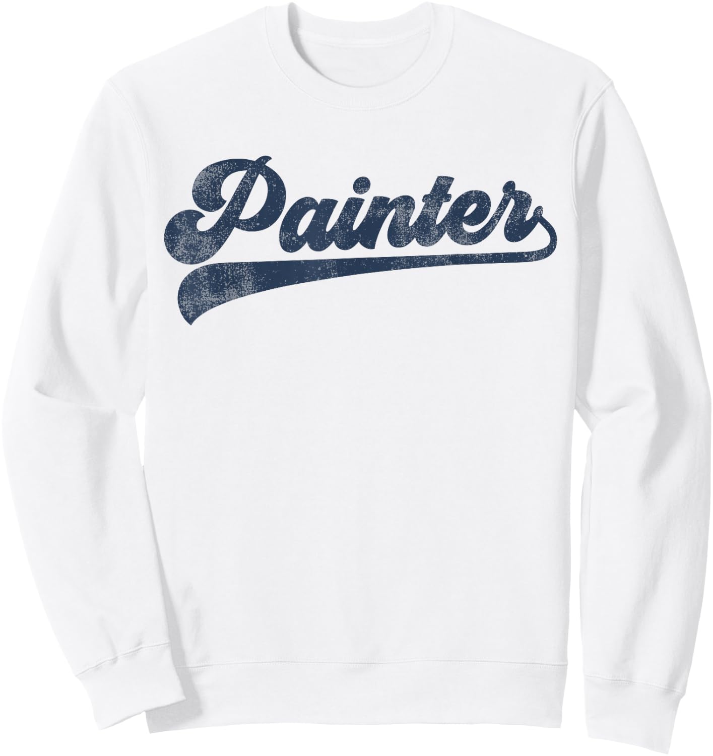 Painter Cute Vintage Graphic Sweatshirt - Sweatshirt | White