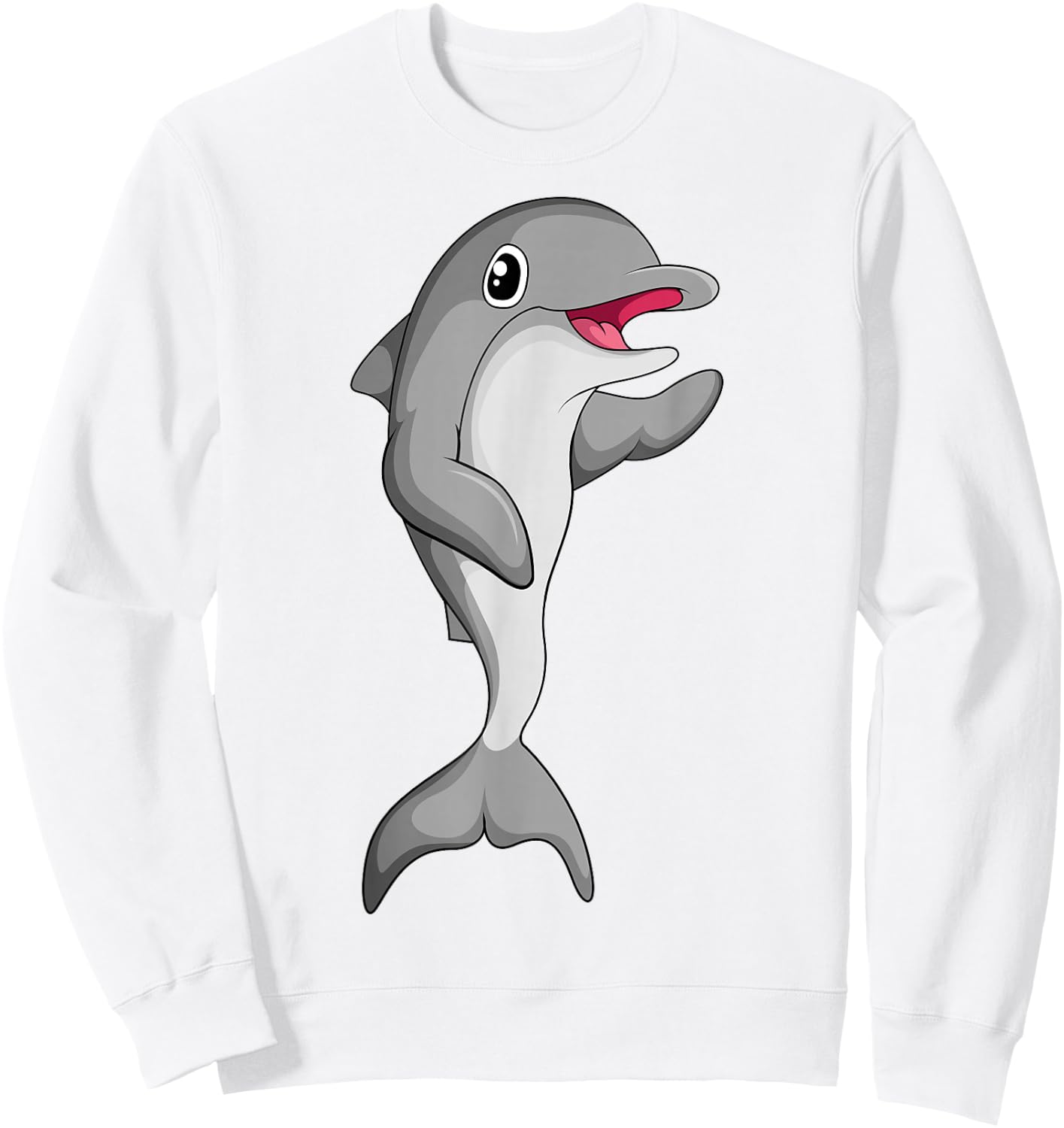 Dolphin Children's Girls Boys Dolphins Sweatshirt - Sweatshirt | White