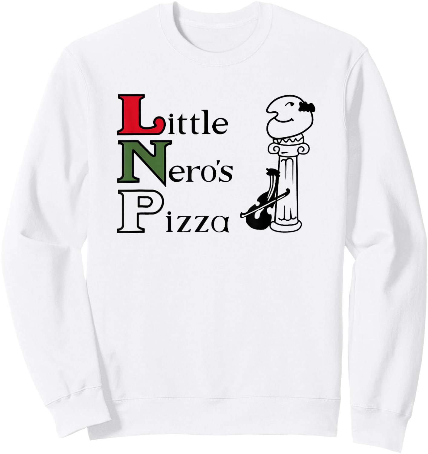 Little Nero's Pizza Sweatshirt - Sweatshirt | White