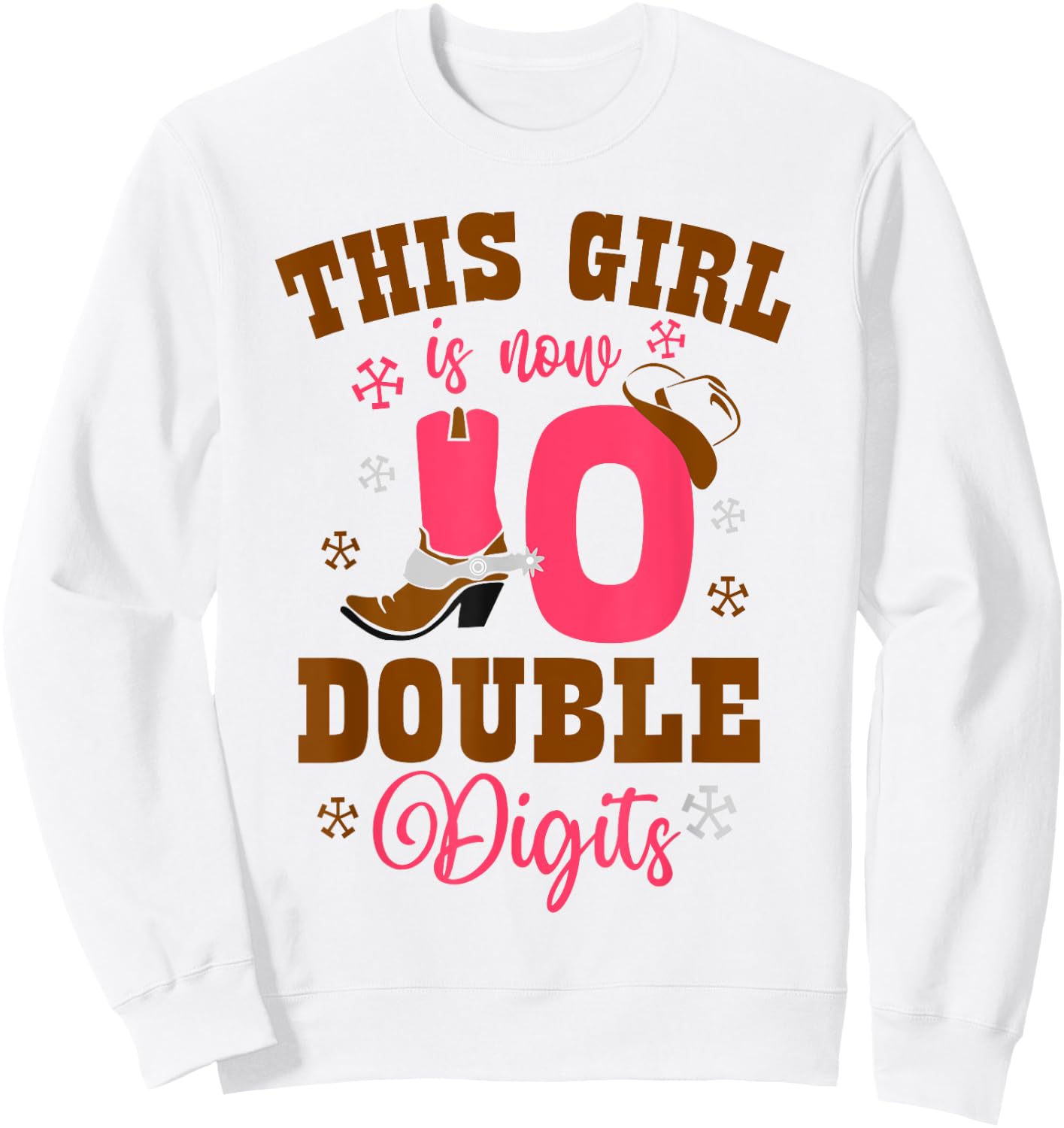 It's My 10th Birthday This Girl Is Now 10 Years Old Teengirl Sweatshirt - Sweatshirt | White