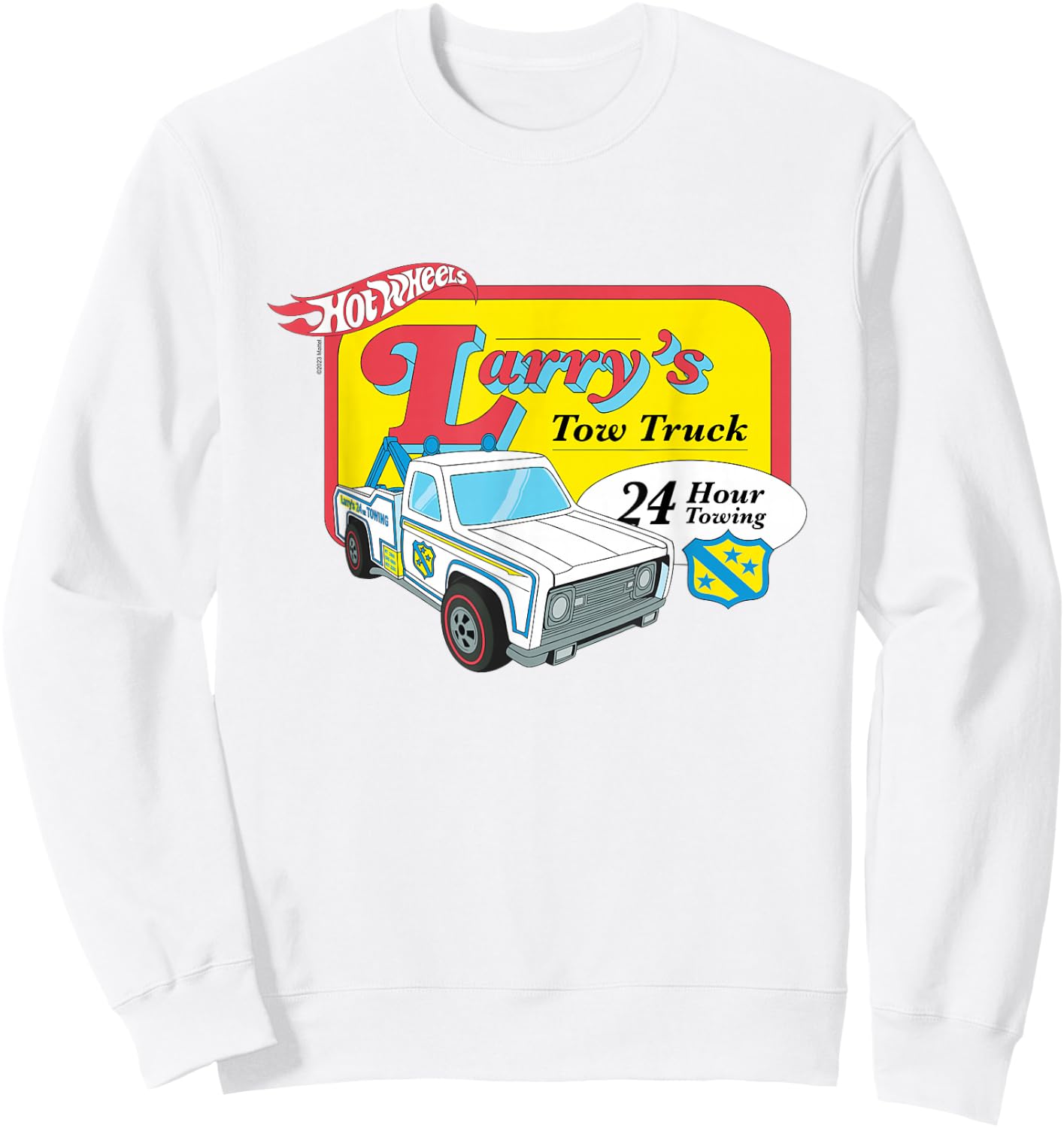 Hot Wheels Larry's Tow Truck Sweatshirt - Sweatshirt | White