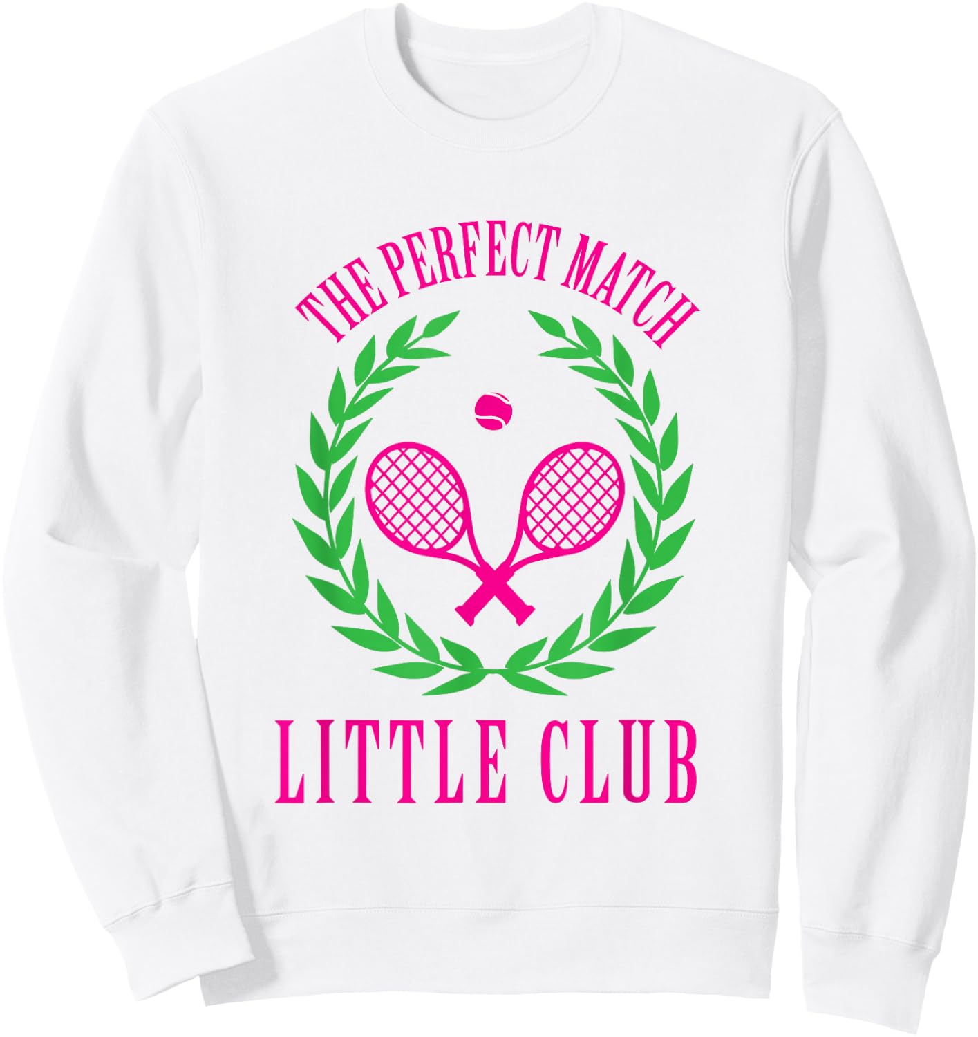 Tennis Match Club Little / G Big Sorority Reveal Sweatshirt - Sweatshirt | White