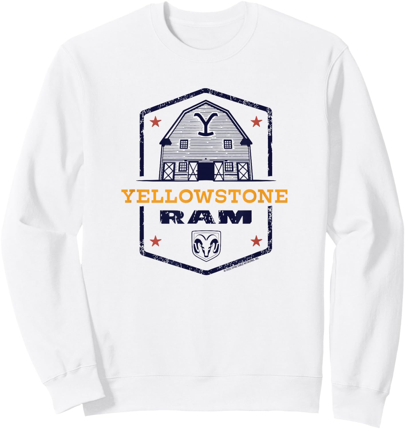 Yellowstone x Ram Trucks Barn Sweatshirt - Sweatshirt | White
