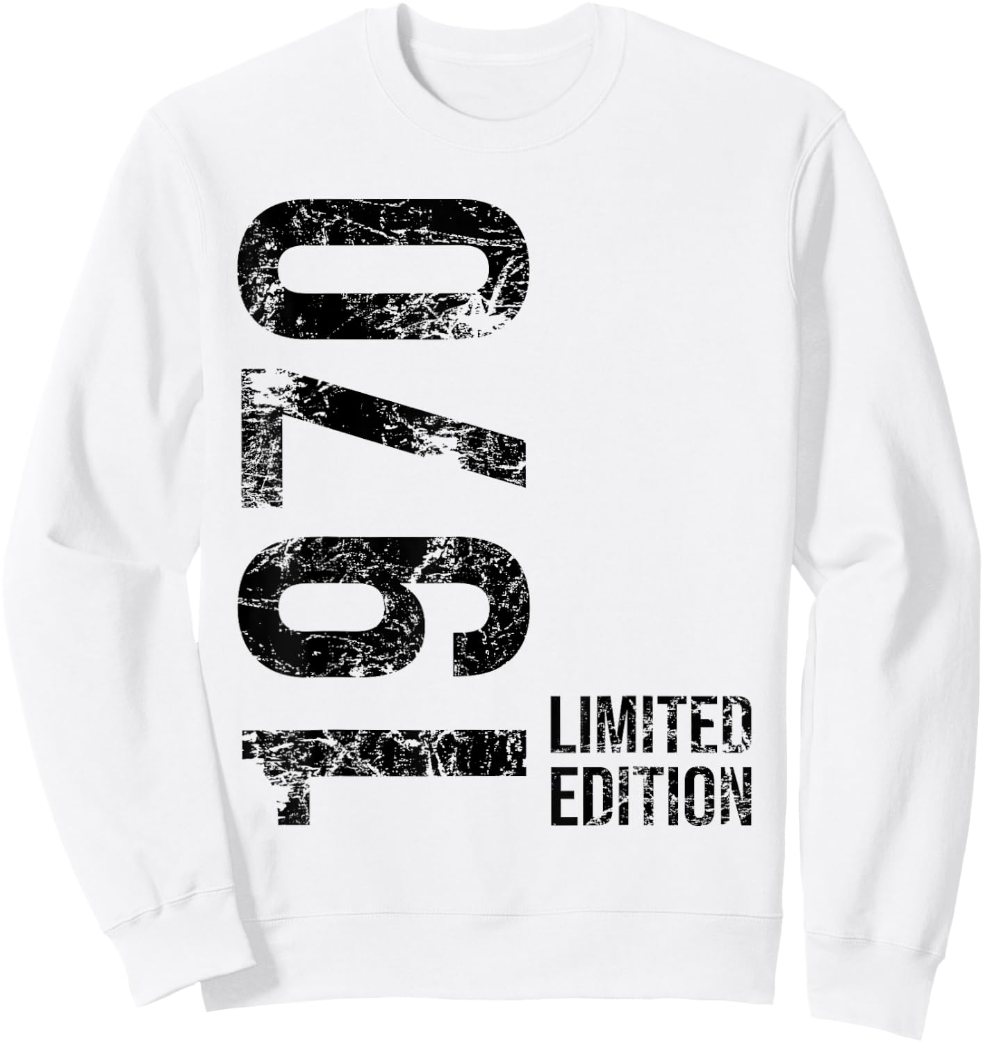 55th Birthday 55 Years Old Man Woman Vintage 1970 Sweatshirt - Sweatshirt | White